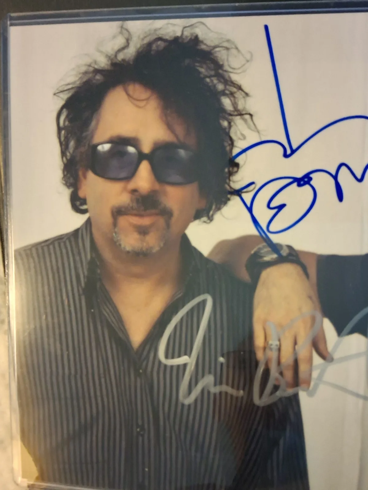Legendary Filmmakers Tim Burton Johnny Depp. Signed Autograph. COA, image 2