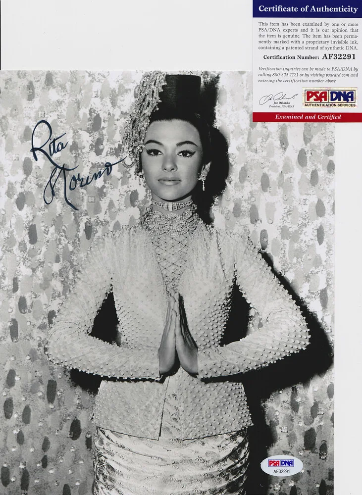 Rita Moreno — Rita Moreno West Side Story Signed Autograph 8x10 Photo PSA/DNA COA #11