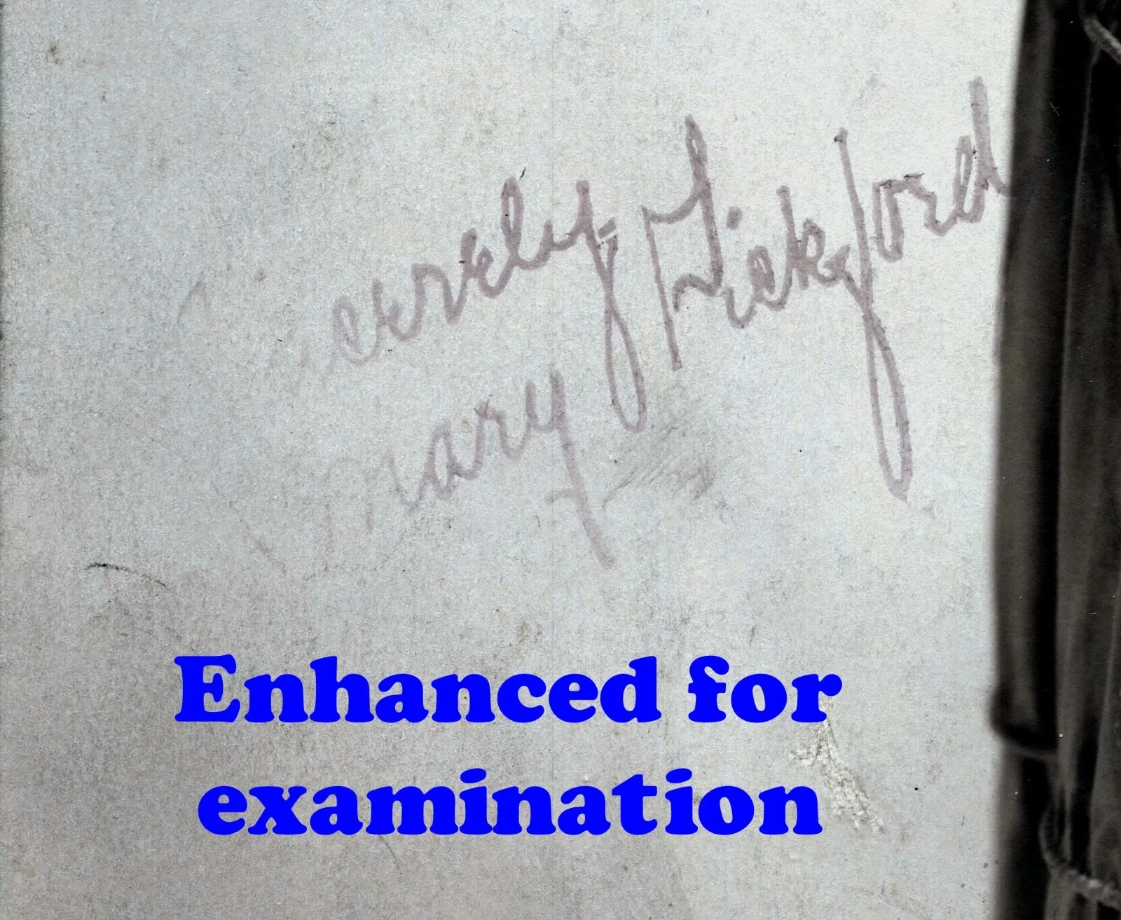 Mary Pickford Autographed Signed Circa 1918 Rare Hartsook Photo, изображение 2