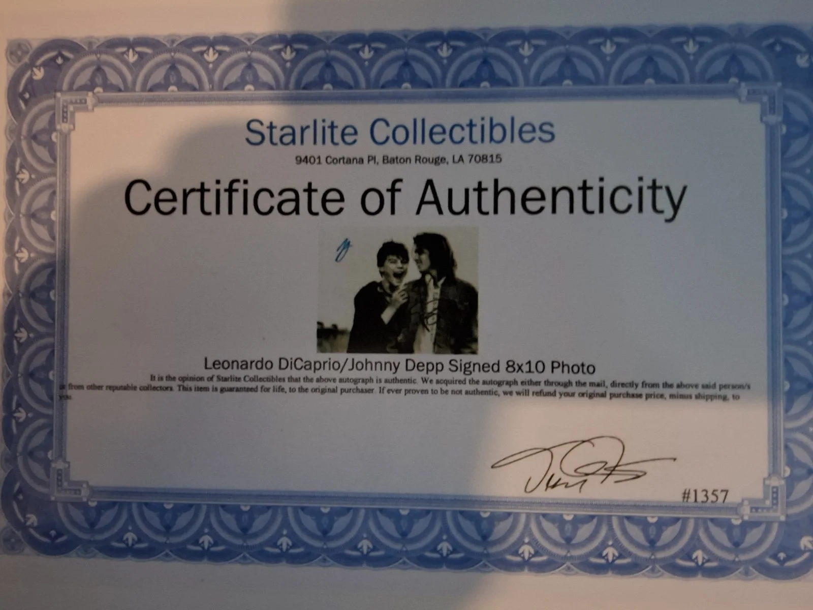 What's Eating Gilbert Grape Starring Johnny Depp, Leonardo DiCaprio Signed #1357, image 4