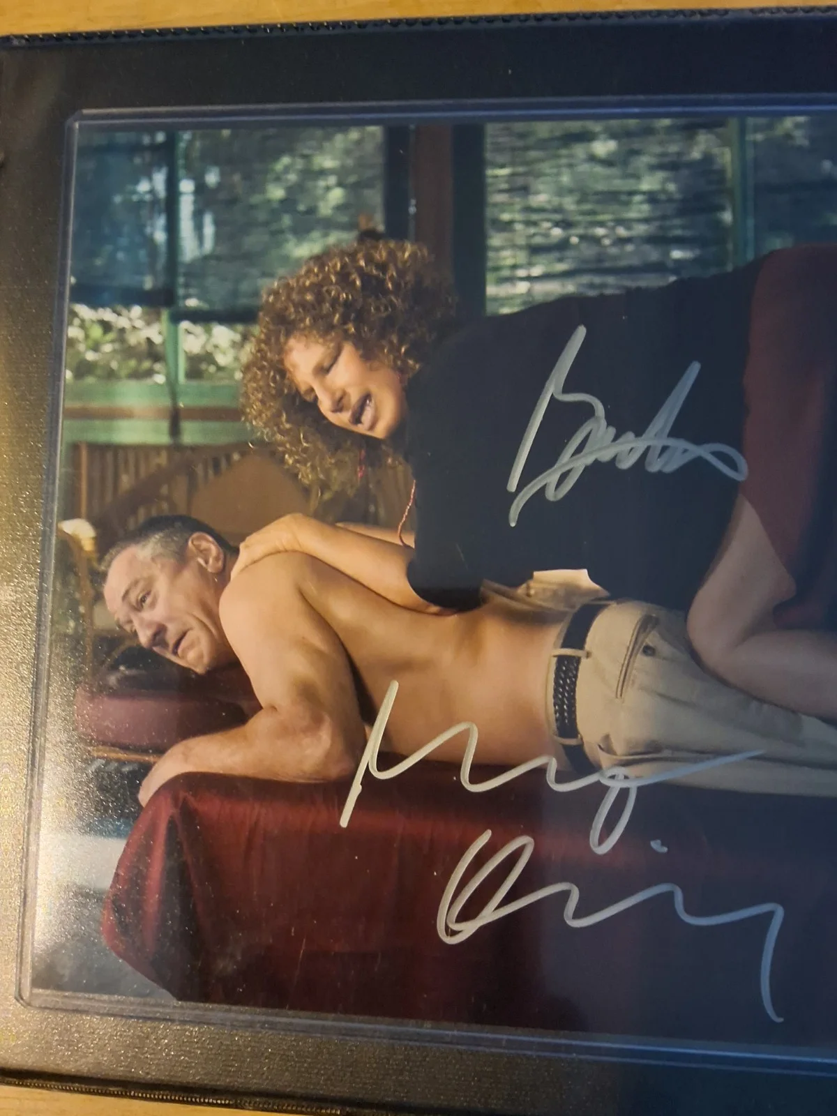 Rare signing Barbara Streisand Robert De niro COA #845845 WITH PROTECTIVE SLEEVE, изображение 2