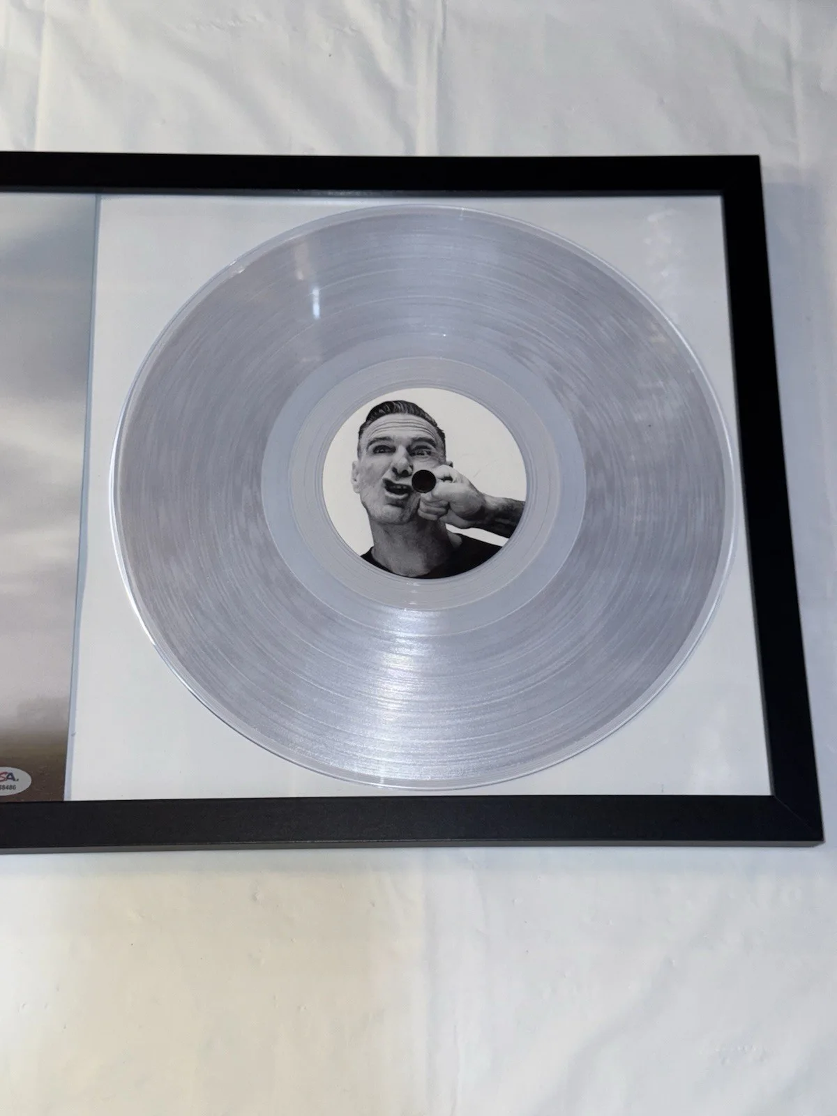 BRYAN ADAMS SIGNED AUTOGRAPH ROLL WITH THE PUNCHES VINYL RECORD FRAMED PSA COA, image 2