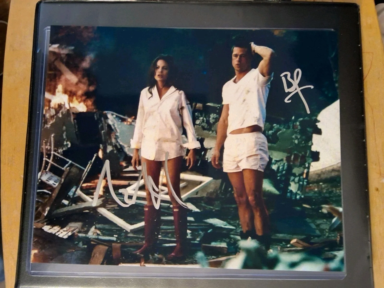Signed Brad Pitt & Angelina Jolie Autographed 8x10 Photo COA.# 1425, изображение 4