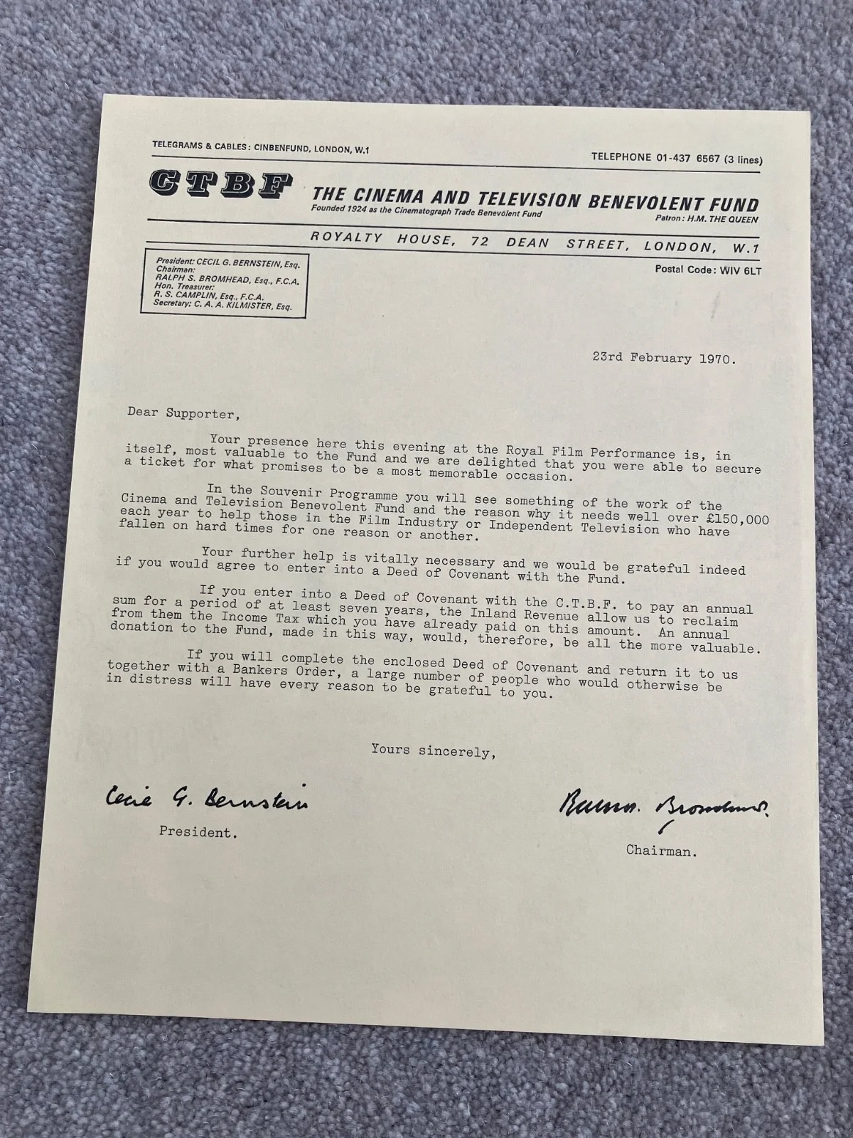 Anne of the Thousand Days Royal Film Performance 1970 Brochure Programme London, изображение 3