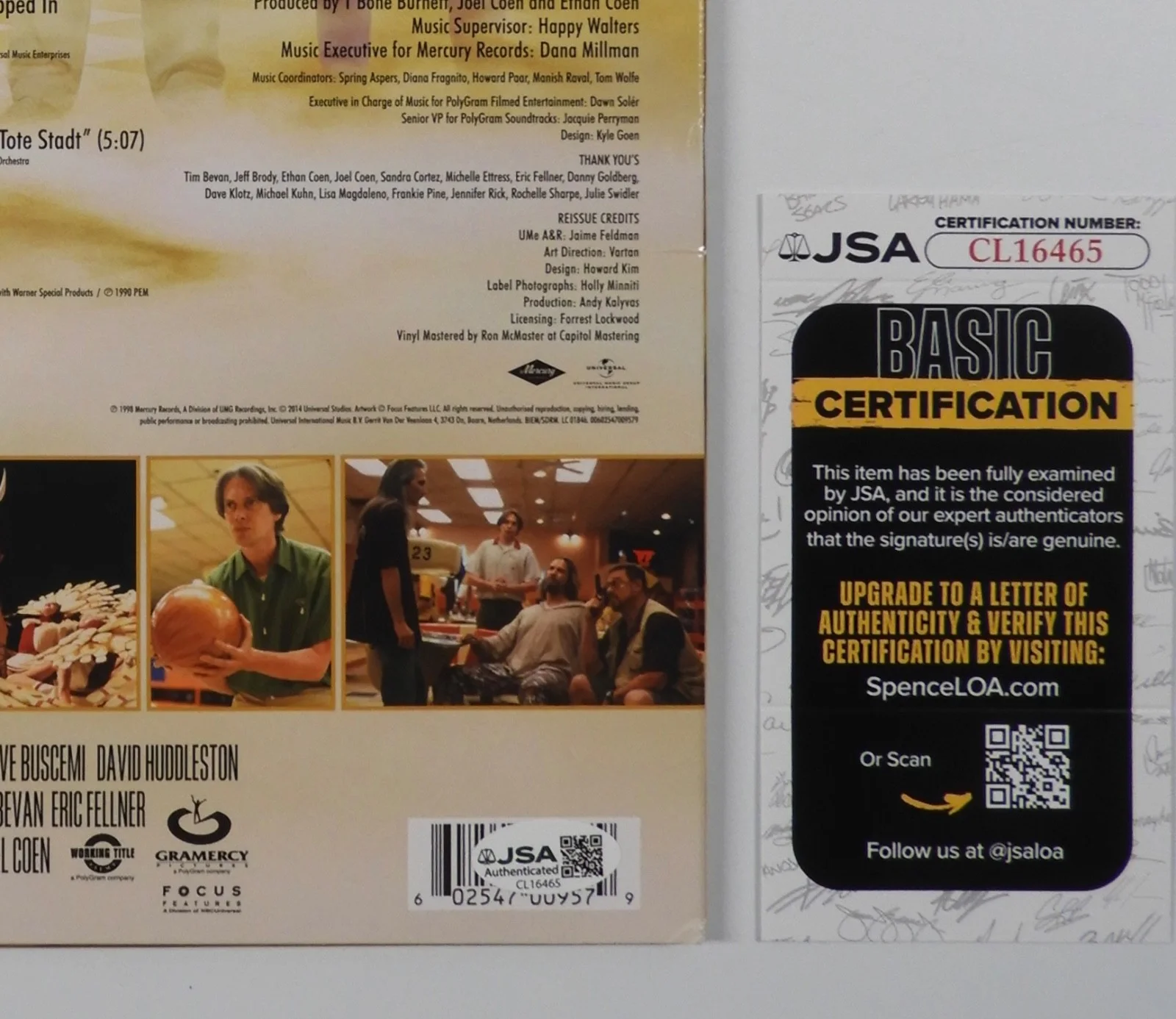 Jeff Bridges Signed JSA Autograph Vinyl Record The Big Lebowski Soundtrack, image 3