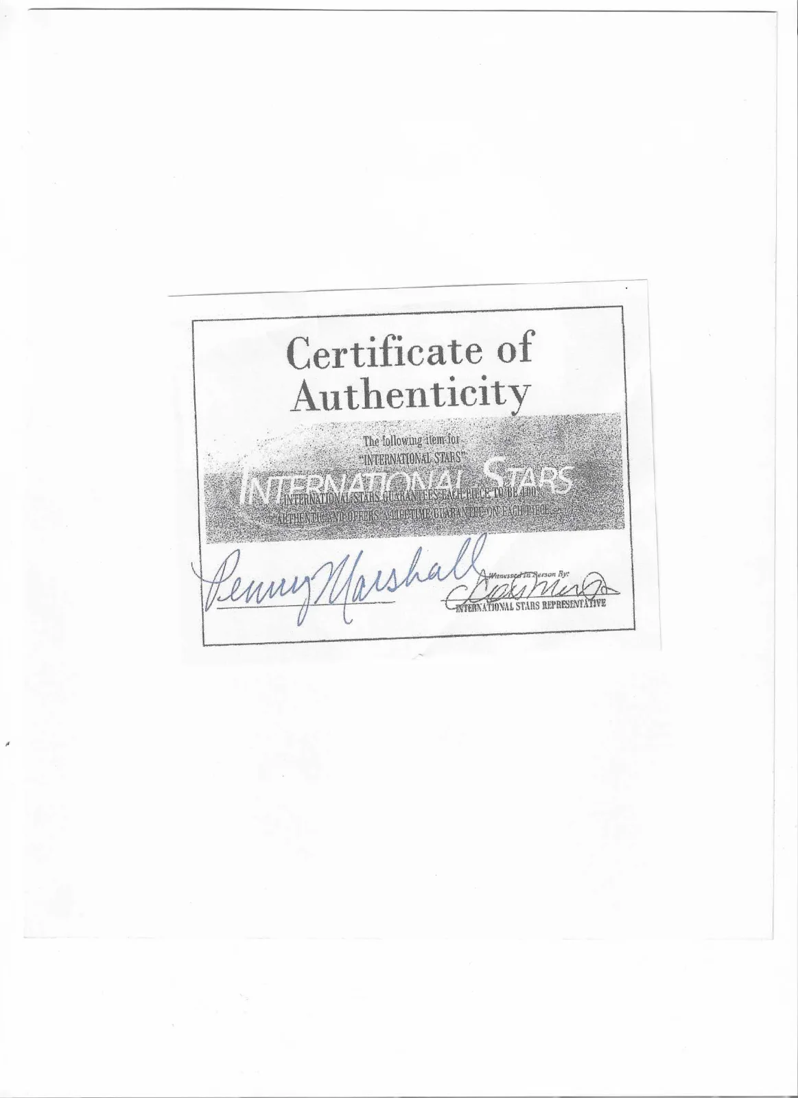 Penny Marshall — Penny Marshall signed 8x10 Picture Photo autographed includes COA, image 2