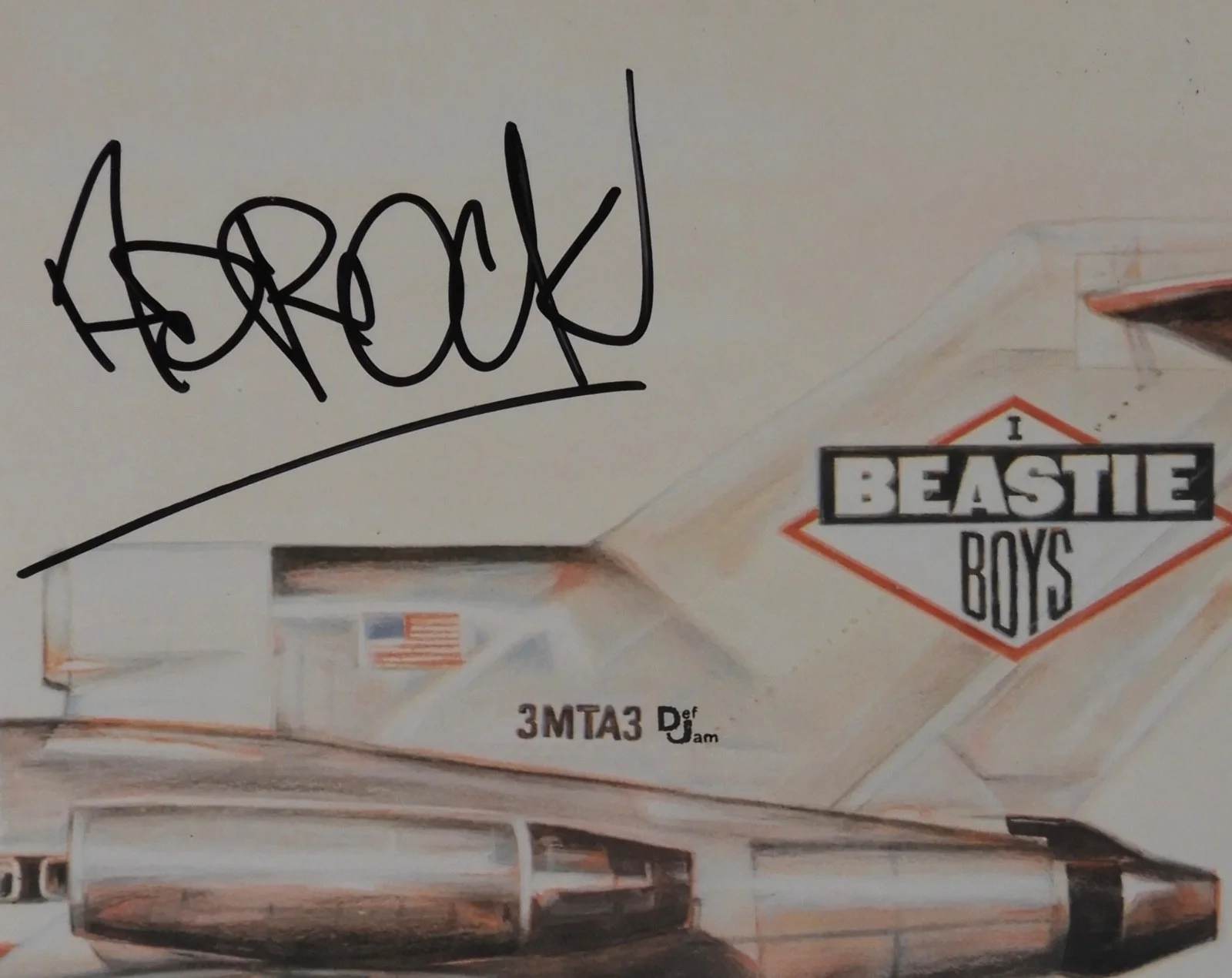 AD Rock Beastie Boys JSA Signed Autograph Record Album Licensed to Ill, image 2