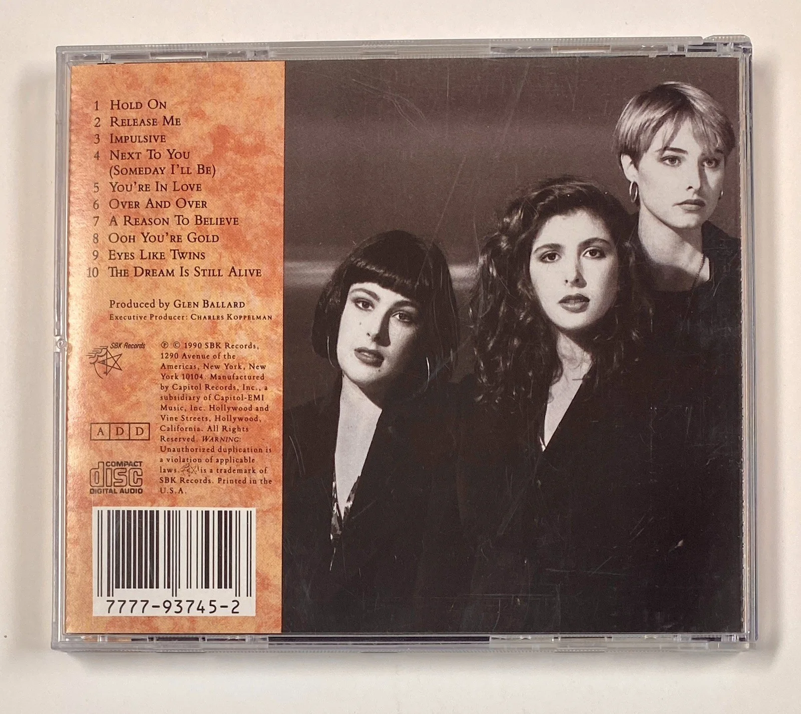 Wilson Phillips Signed CD Debut Album - All 3 Members - JSA COA, image 5