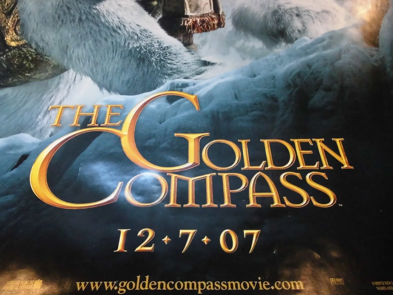 Philip Pullman Signed Original Movie Poster for the Golden Compass - Fantasy, Lg, изображение 2