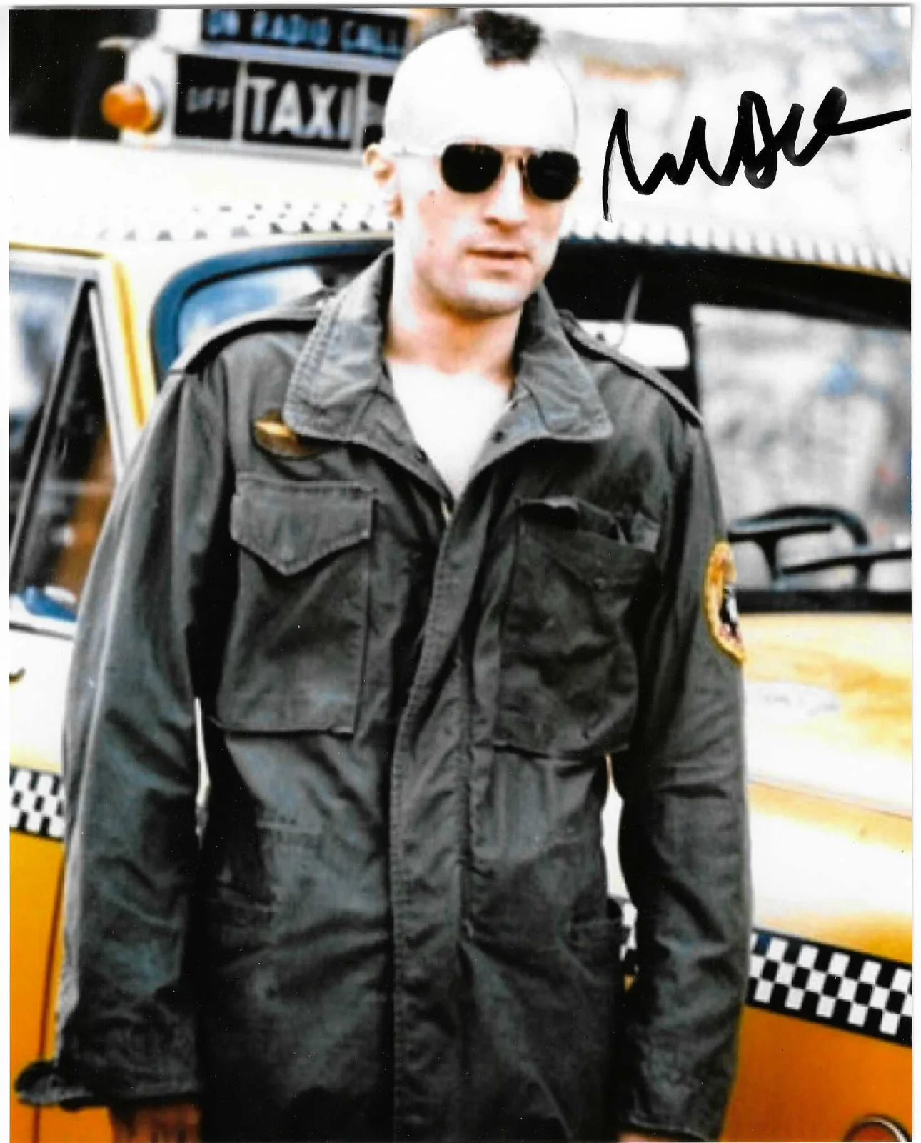 Robert DeNiro — Robert DeNiro Autographed Taxi Driver Movie 8x10 Photo coa