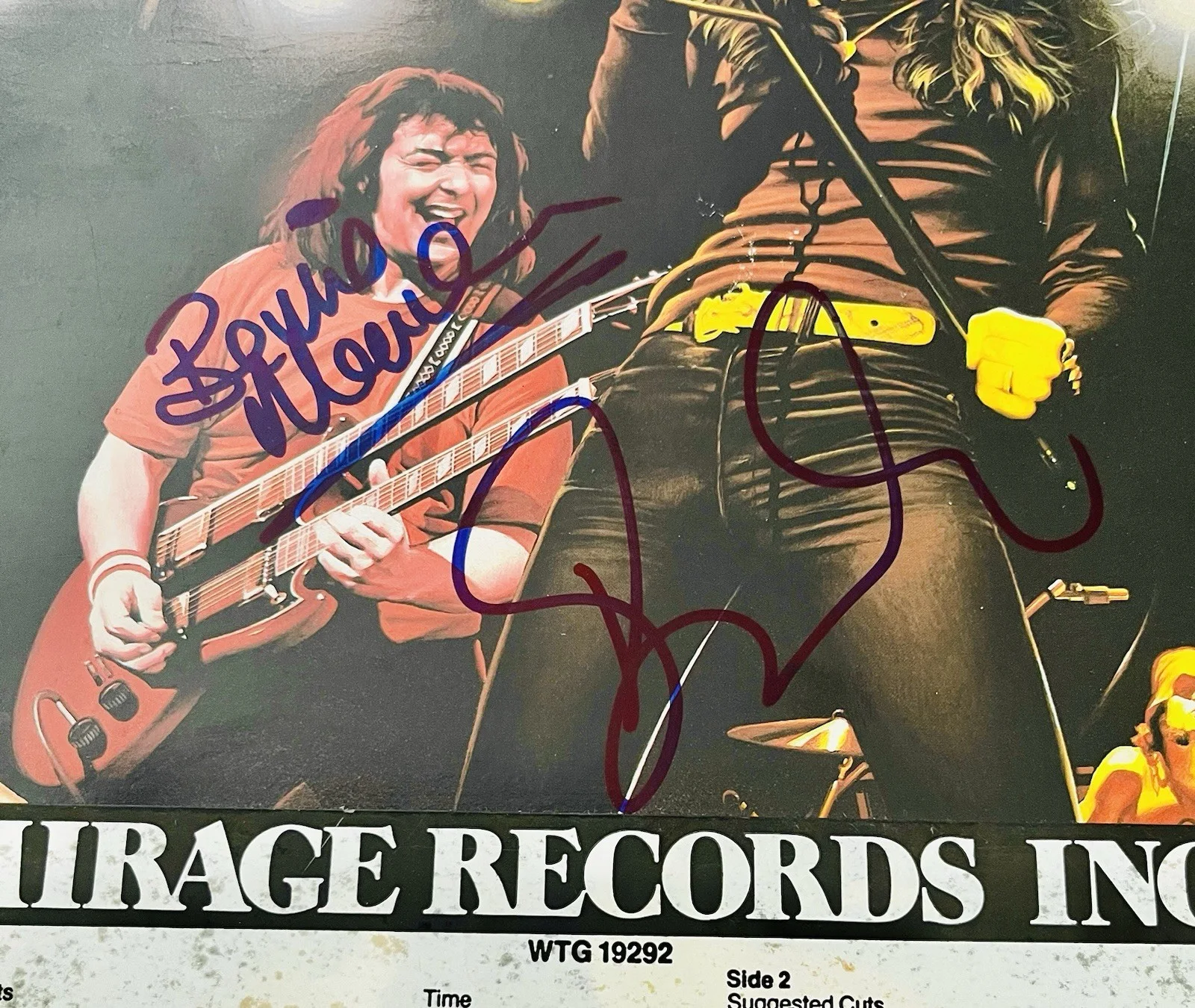 Whitesnake David Coverdale & Bernie Marsden Signed Album Autograph Beckett Nice, изображение 2