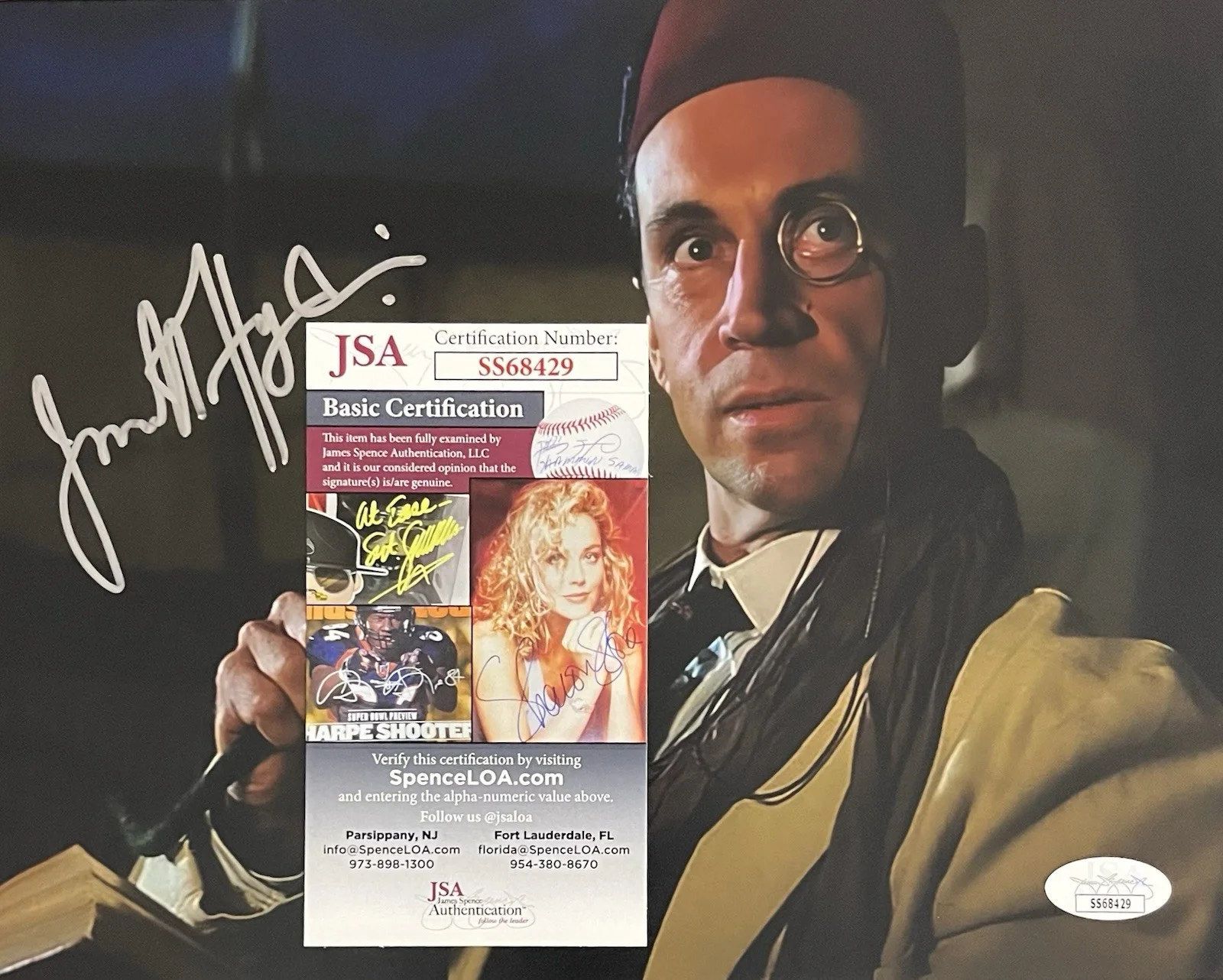 Jonathan Hyde — JONATHAN HYDE Signed 8x10 of Dr Chamberlain form THE MUMMY JSA COA Autograph, image 2