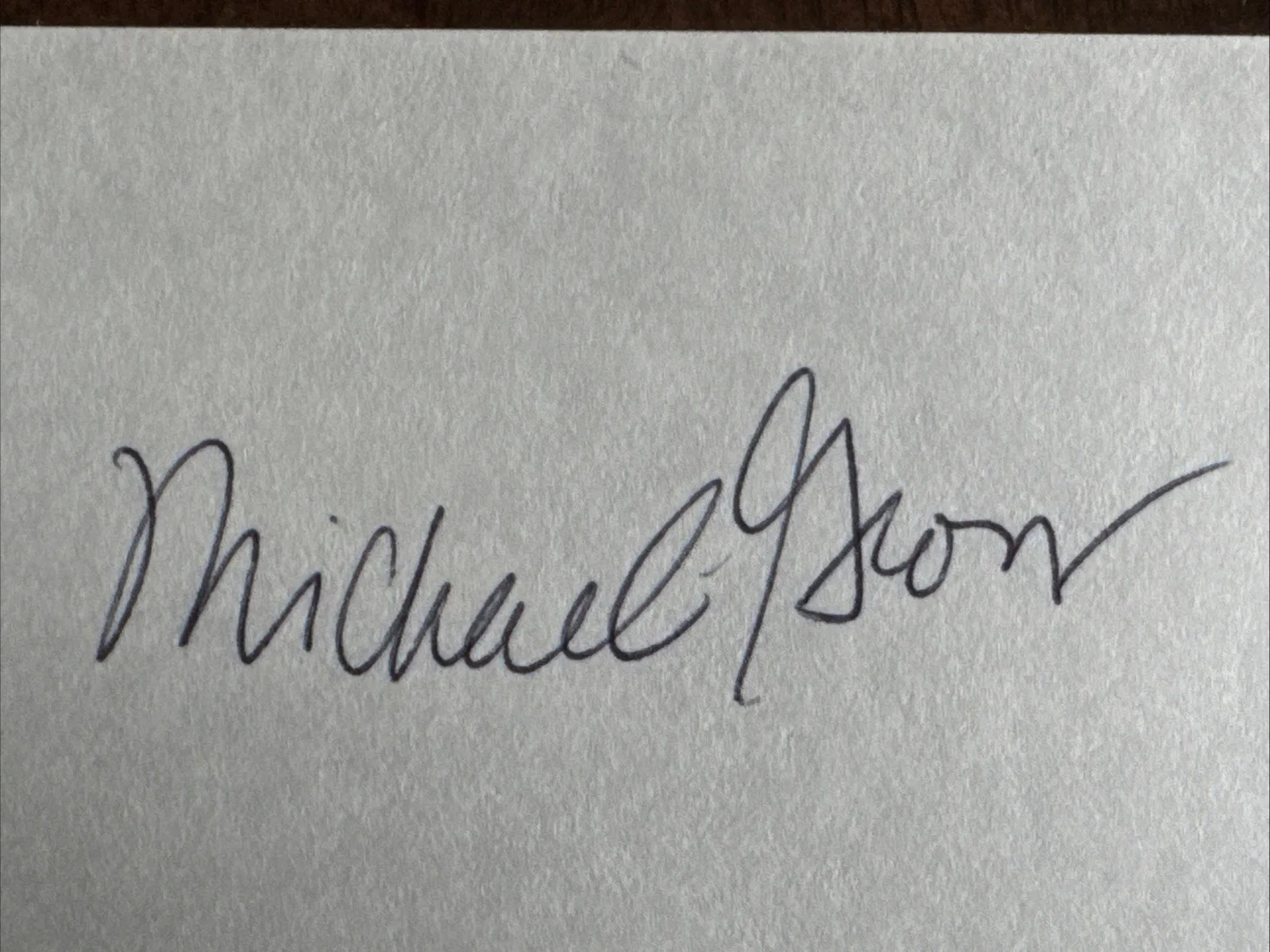 Michael Gross — Actor Michael Gross AUTOGRAPHED Signed 3x5 Index Card Family Ties, изображение 2