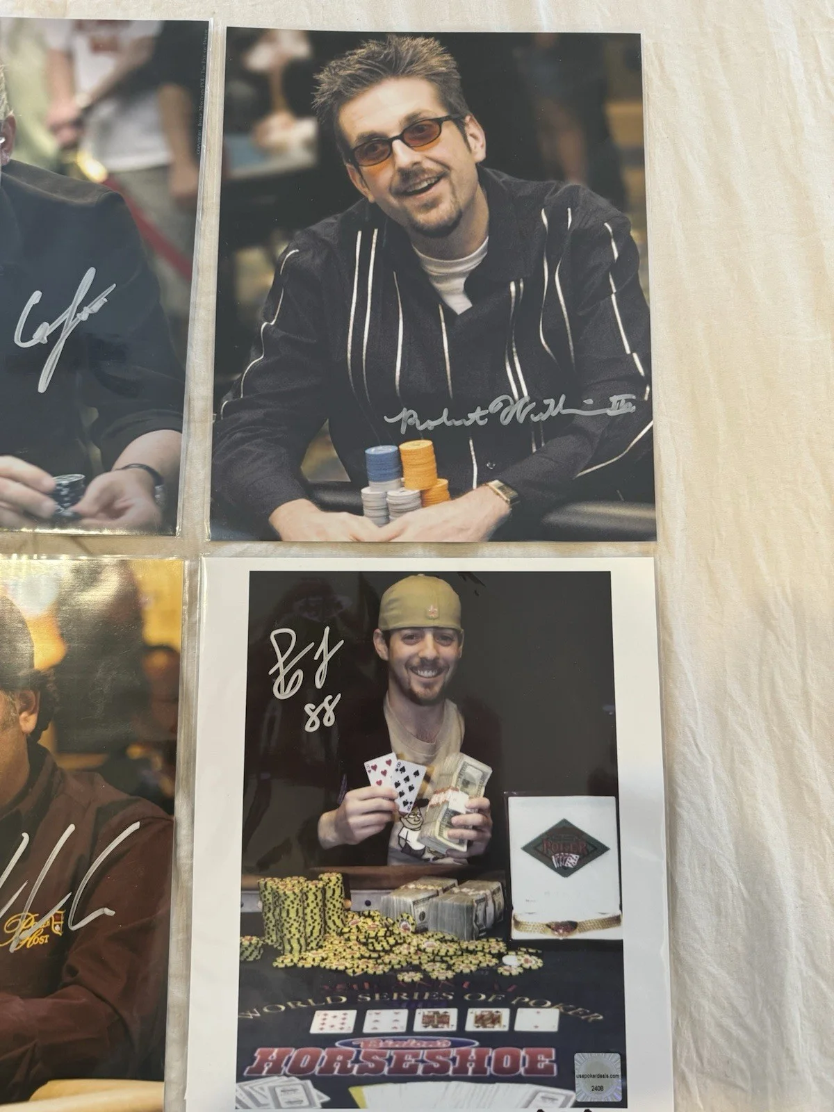 Scott Fischman C Jett Amir Vahedi Rob Williamson III Poker Signed 8x10 Lot 4 COA, изображение 3