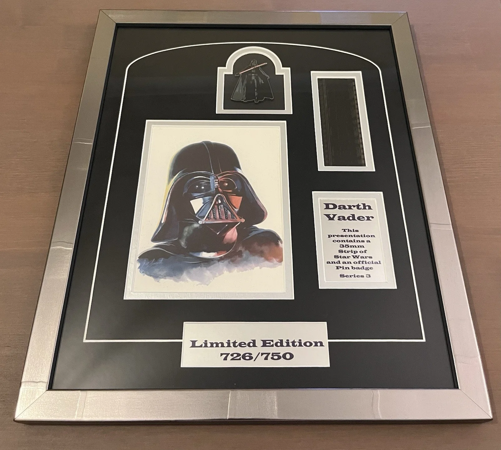 Star Wars Limited Edition Film Cell - Darth Vader With Pin Badge, image 4