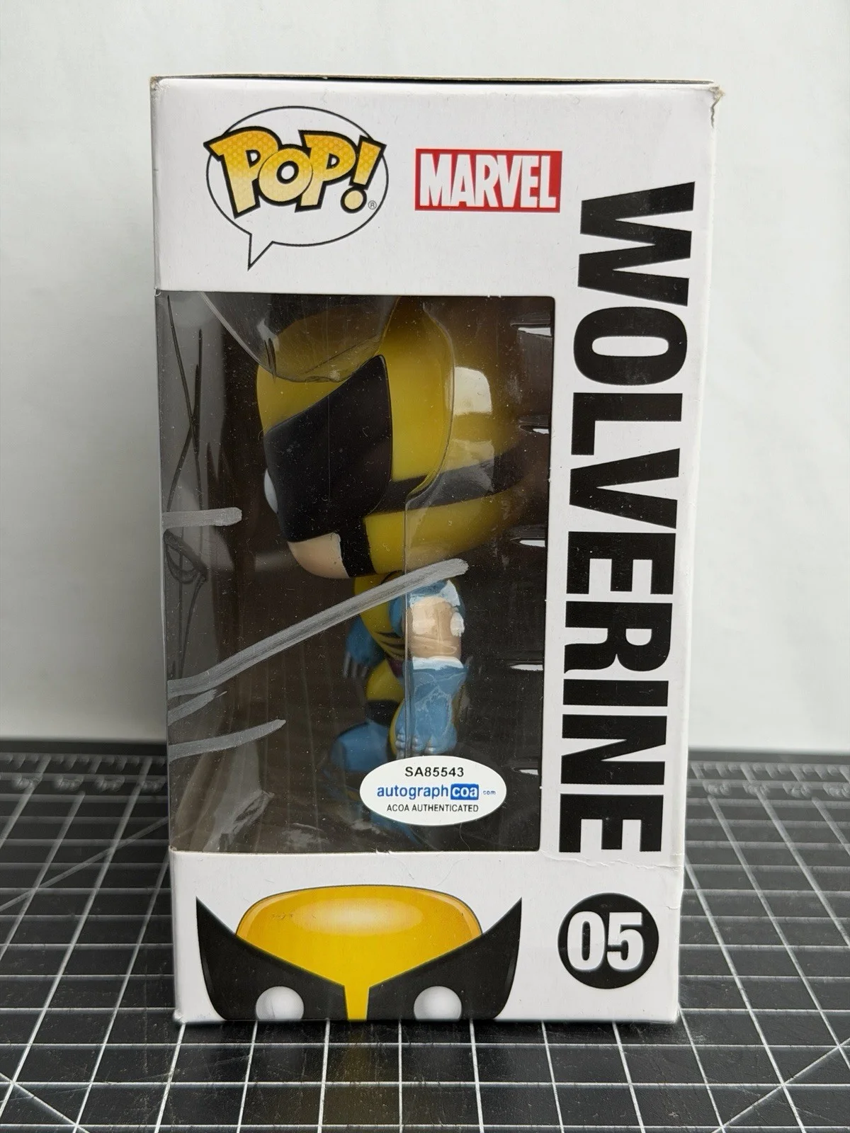 HUGH JACKMAN — Hugh Jackman Signed Wolverine Funko Pop X-Men Marvel 05 Autograph ACOA, image 2