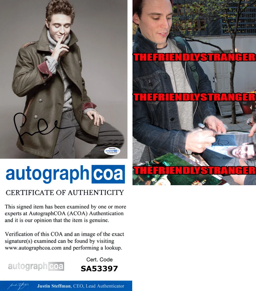 SAM CLAFLIN — Sam Claflin signed 8x10 Photo g Proof HUNGER GAMES Daisy Jones & The Six ACOA
