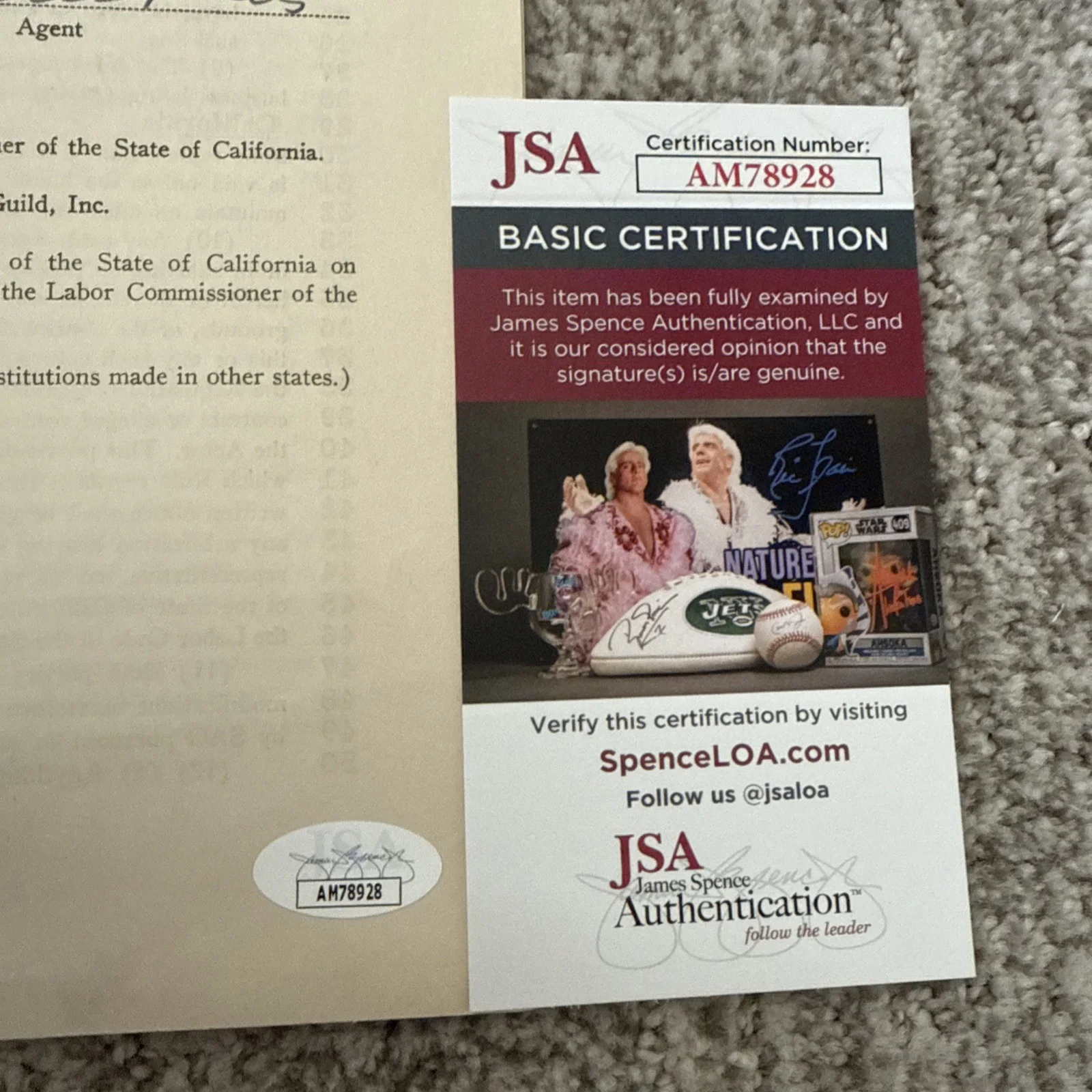 Gloria DeHaven De Haven Autograph SIGNED 1952 William Morris Contract JSA COA, image 5
