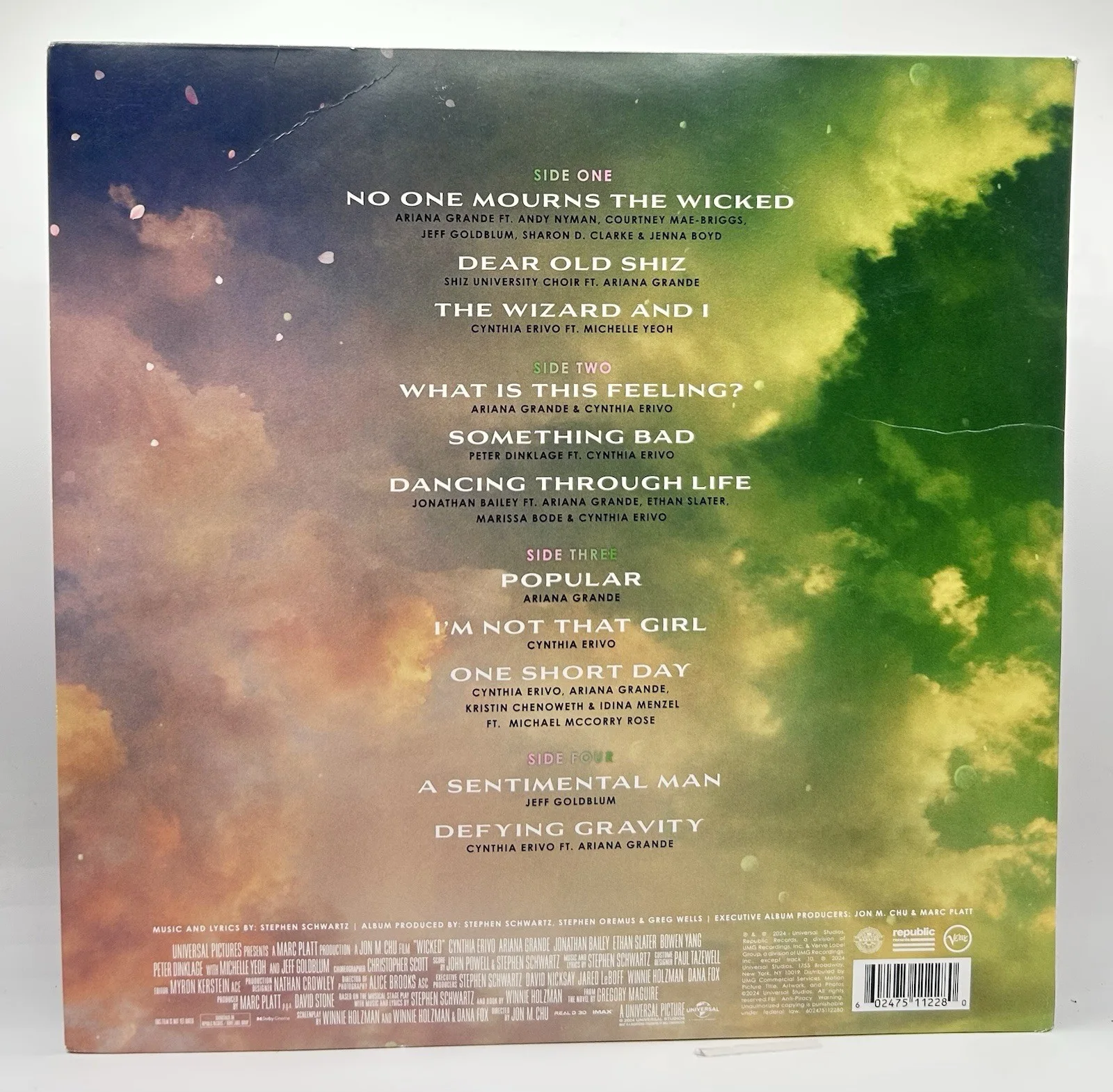 Jon M Chu, Jeffery Goldblum — Jon M Chu & Jeff Goldblum Signed Wicked Soundtrack Vinyl PSA/DNA COA, изображение 5