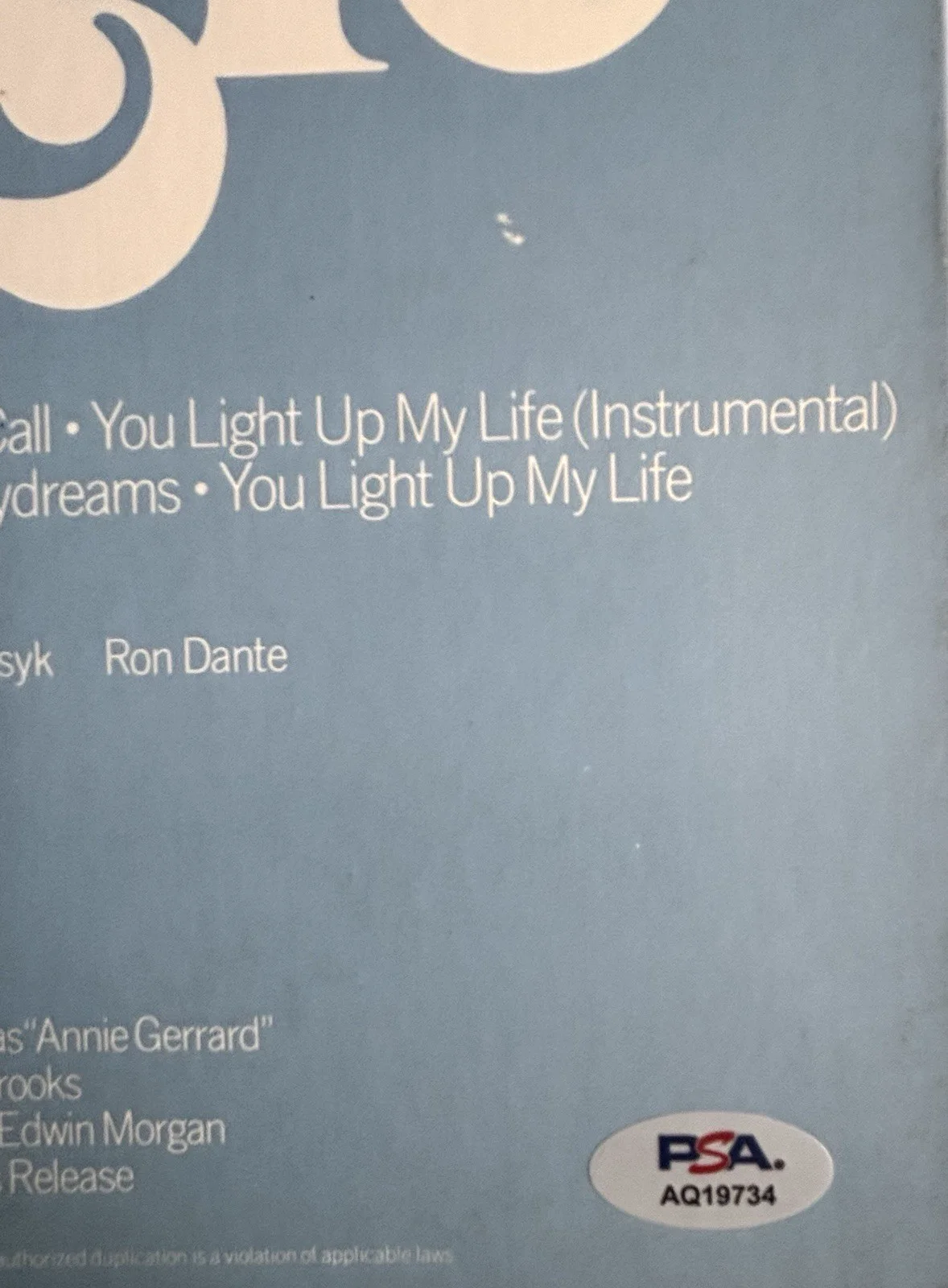 DEBBY BOONE Signed ORIGINAL SOUNDTRACK Vinyl LP PSA DNA COA You Light Up My Life, изображение 4