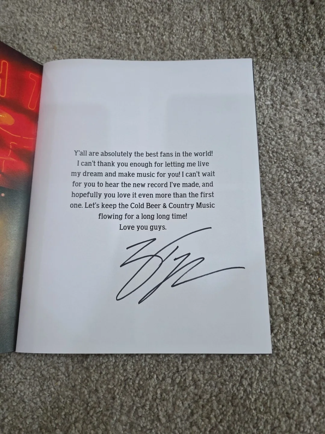 Zach Top cold beer /country music photo journal Vol. 1 Signed, изображение 2