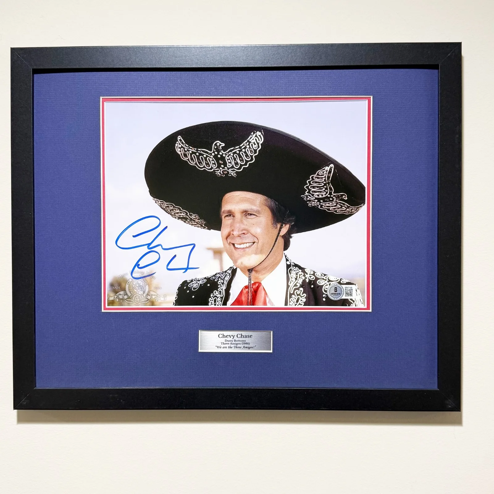 Chevy Chase — CHEVY CHASE SIGNED THREE AMIGOS PHOTO | BAS AUTHENTICATED, image 2