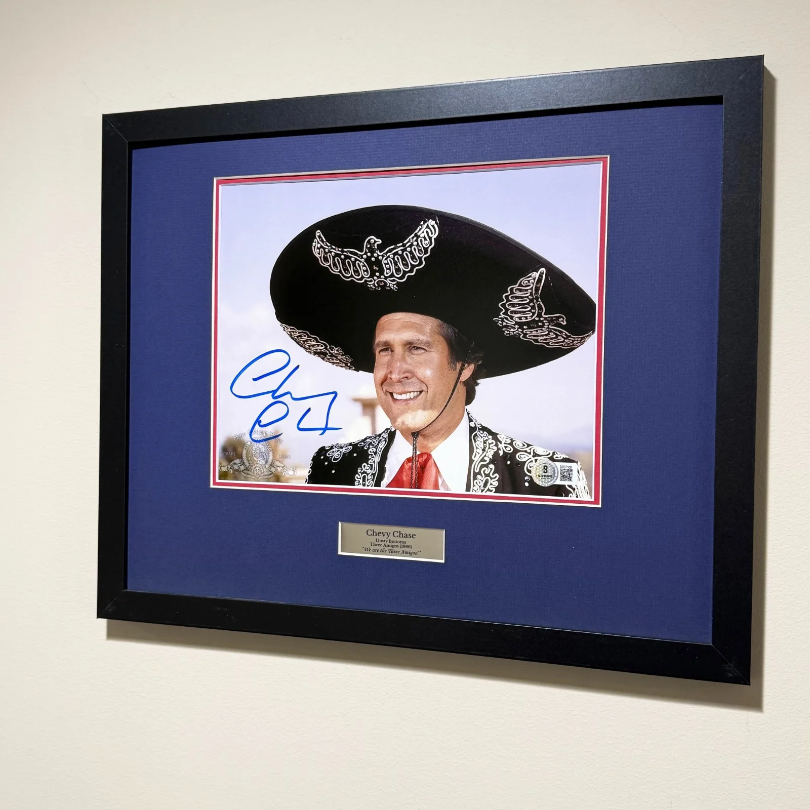 Chevy Chase — CHEVY CHASE SIGNED THREE AMIGOS PHOTO | BAS AUTHENTICATED, image 3