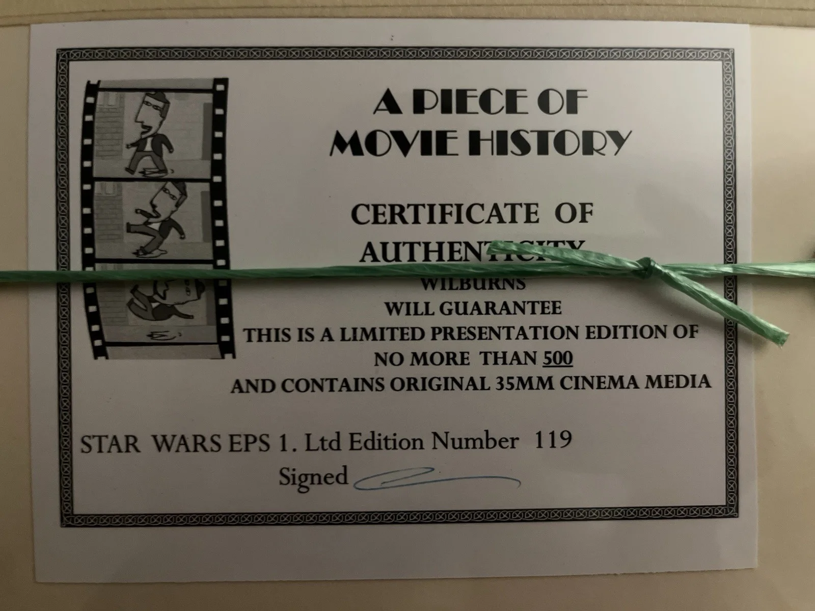 Star Wars Episode I Limited Edition Film Cell Yoda, image 4