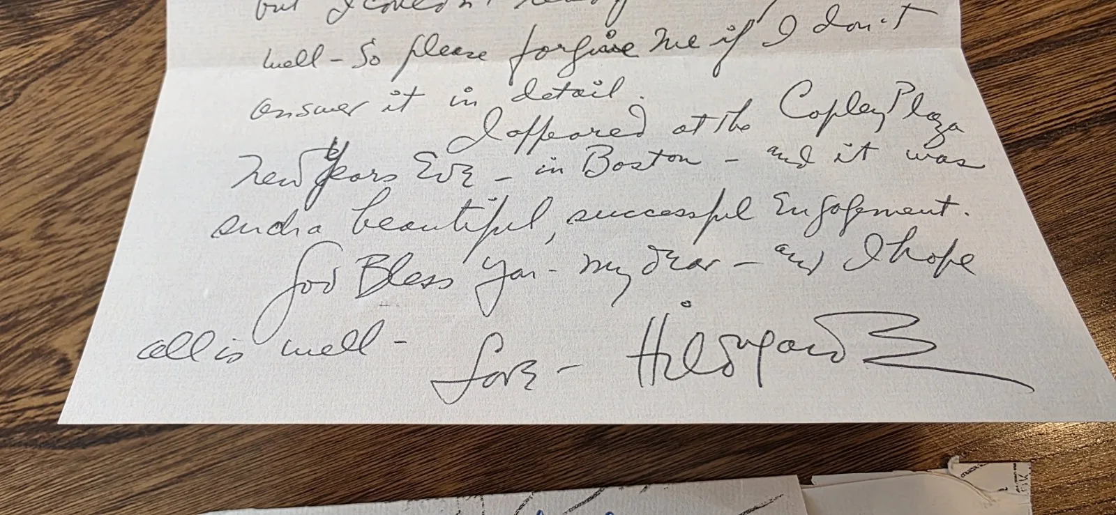 Hildegarde — HILDEGARDE - AUTOGRAPH LETTER DOUBLE SIDED, image 4