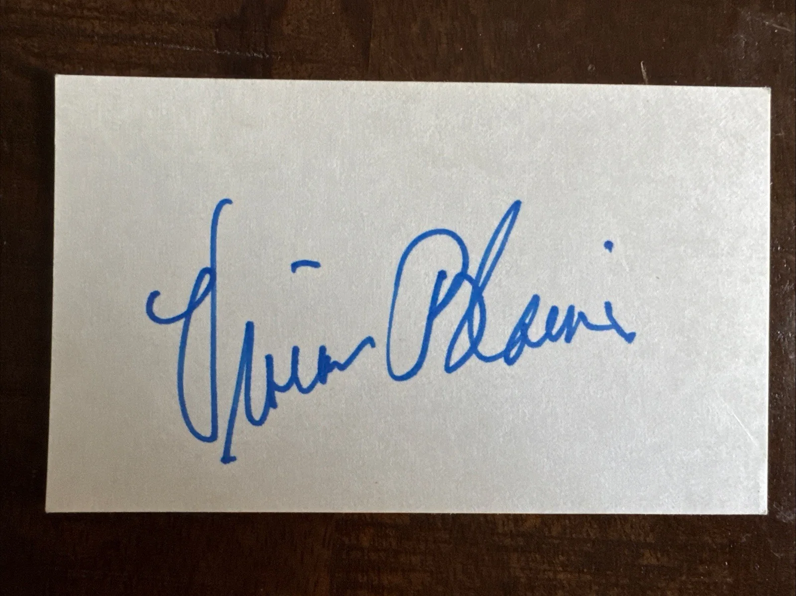 Vivian Blaine — Vivian Blaine AUTOGRAPHED Signed 3x5 Index Card Guys and Dolls Died 1995