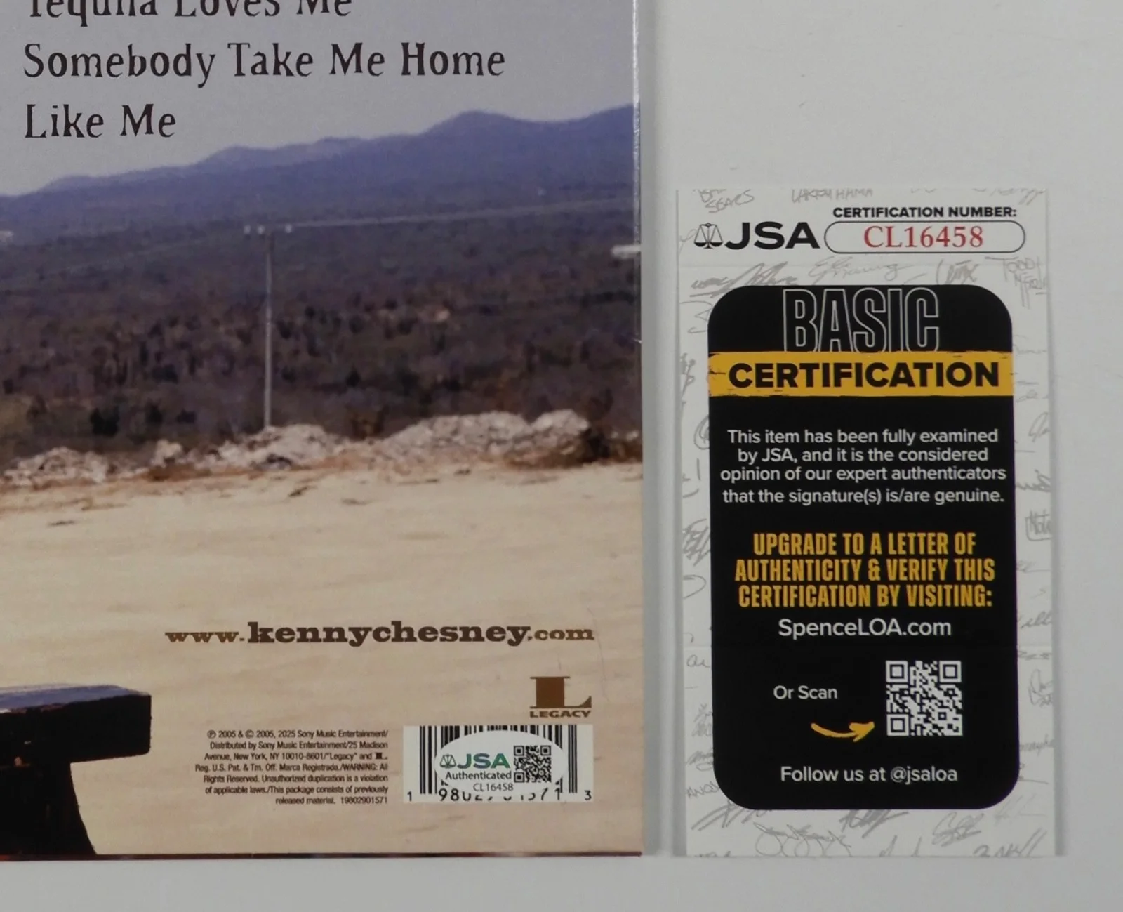 Kenny Chesney JSA Signed Autograph Album Record Vinyl The Road And the Radio, изображение 3