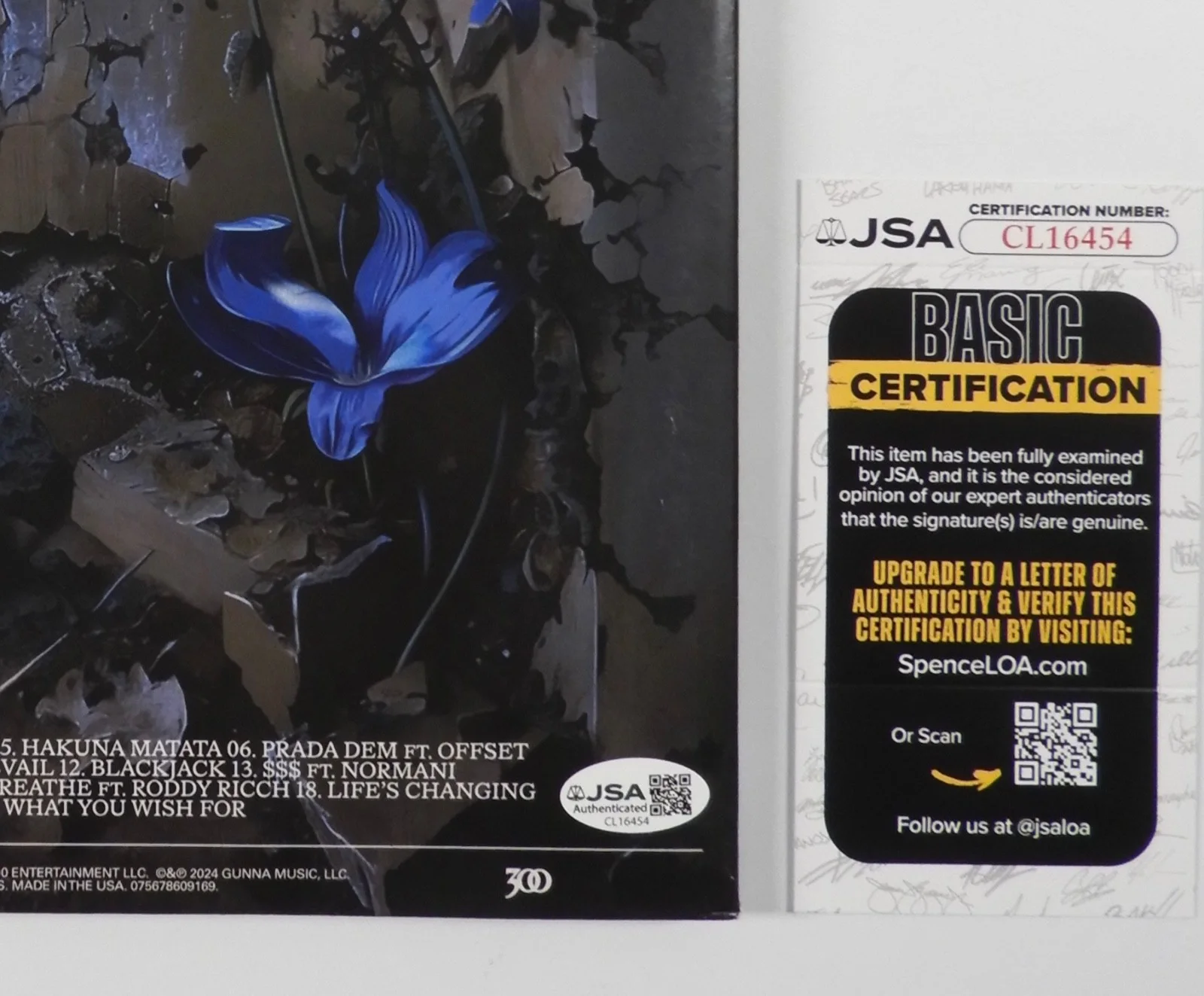 Gunna JSA Signed Autograph Record Album Vinyl One of Wun, изображение 3