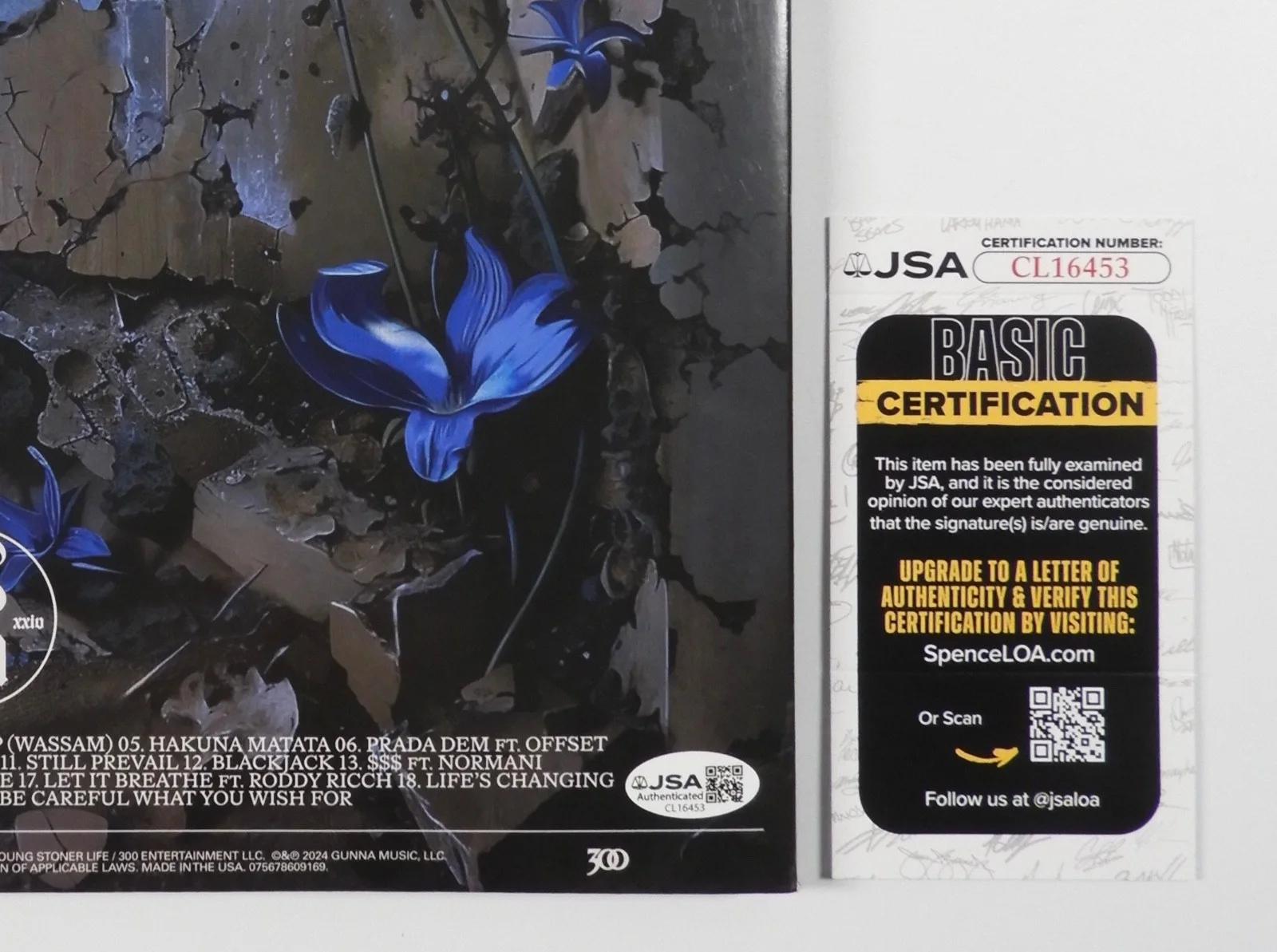 Gunna JSA Signed Autograph Record Album Vinyl One of Wun, изображение 3