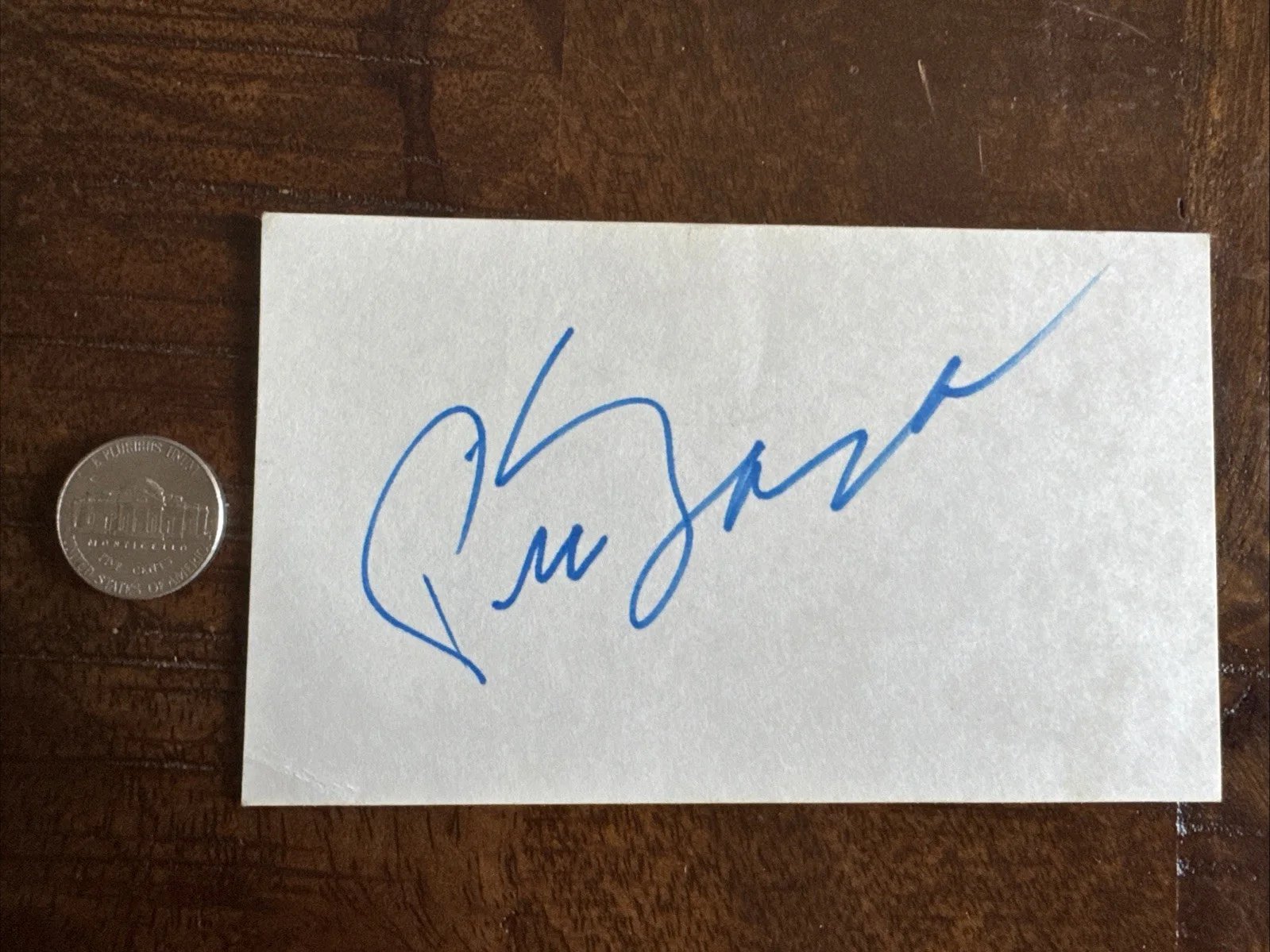 Pia Zadora — Actress Pia Zadora AUTOGRAPHED Signed 3x5 Index Card Hairspray, изображение 2