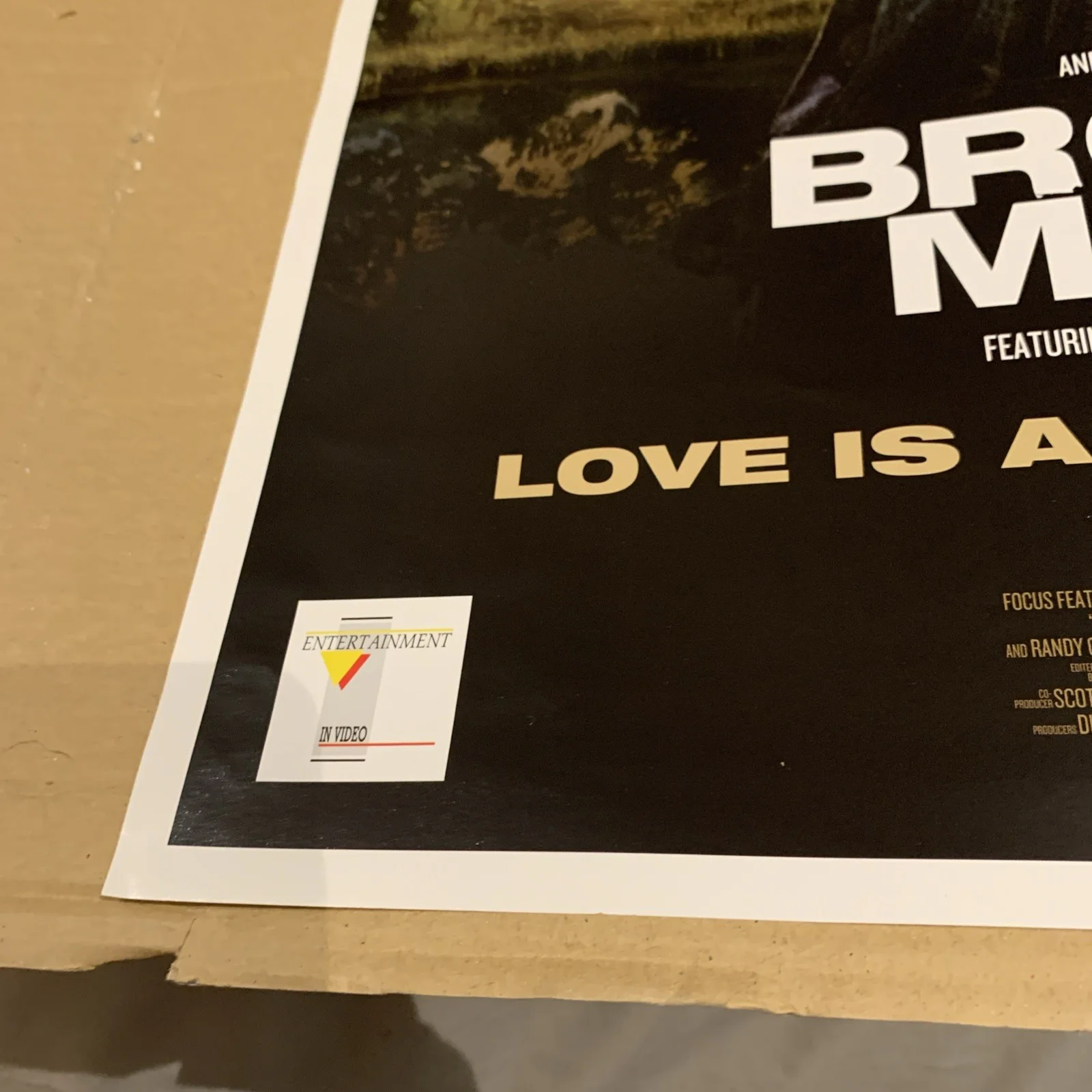 BROKEBACK MOUNTAIN HEATH LEDGER ORIGINAL MINT '05 MOVIE POSTER Approx 20Yrs Old, image 4