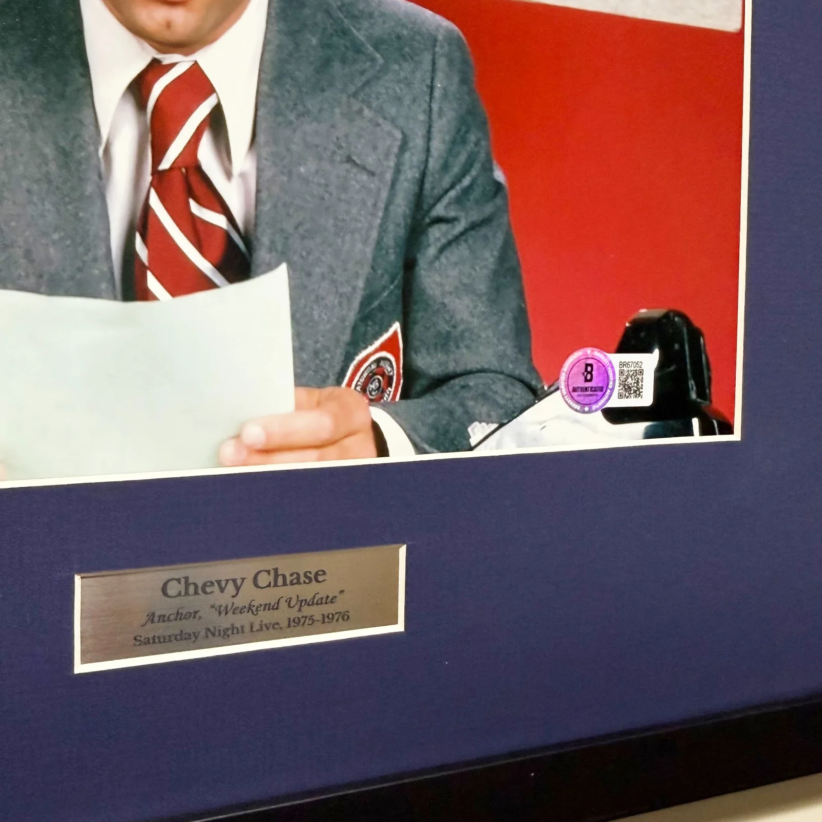 Chevy Chase — CHEVY CHASE SIGNED SNL WEEKEND UPDATE PHOTO | BAS AUTHENTICATED, image 5
