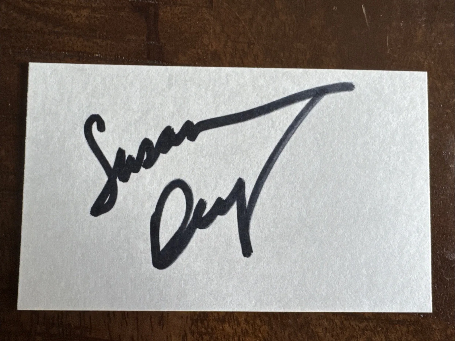 Susan Dey — Actress Susan Dey AUTOGRAPHED Signed 3x5 Index Card Partridge Family
