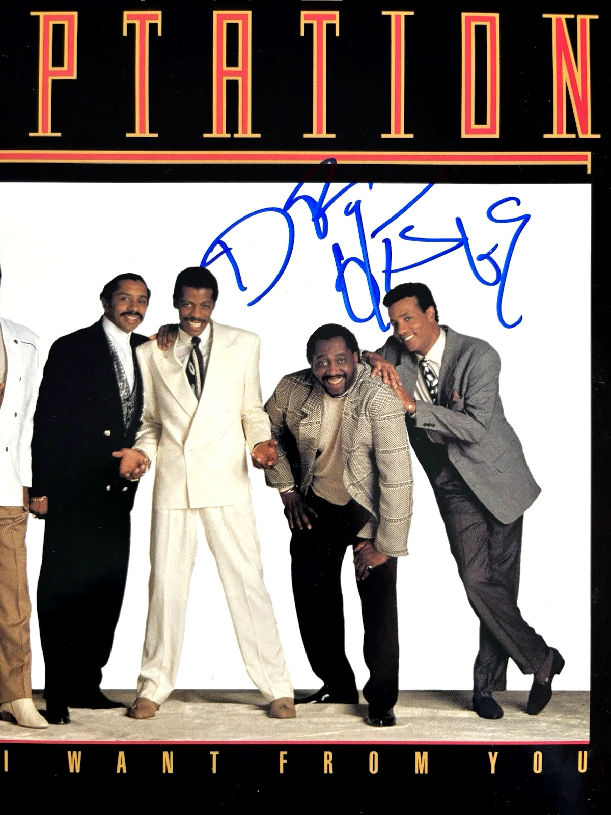 OTIS WILLIAMS Signed THE TEMPTATIONS LP Vinyl Record Album PSA DNA COA, image 3