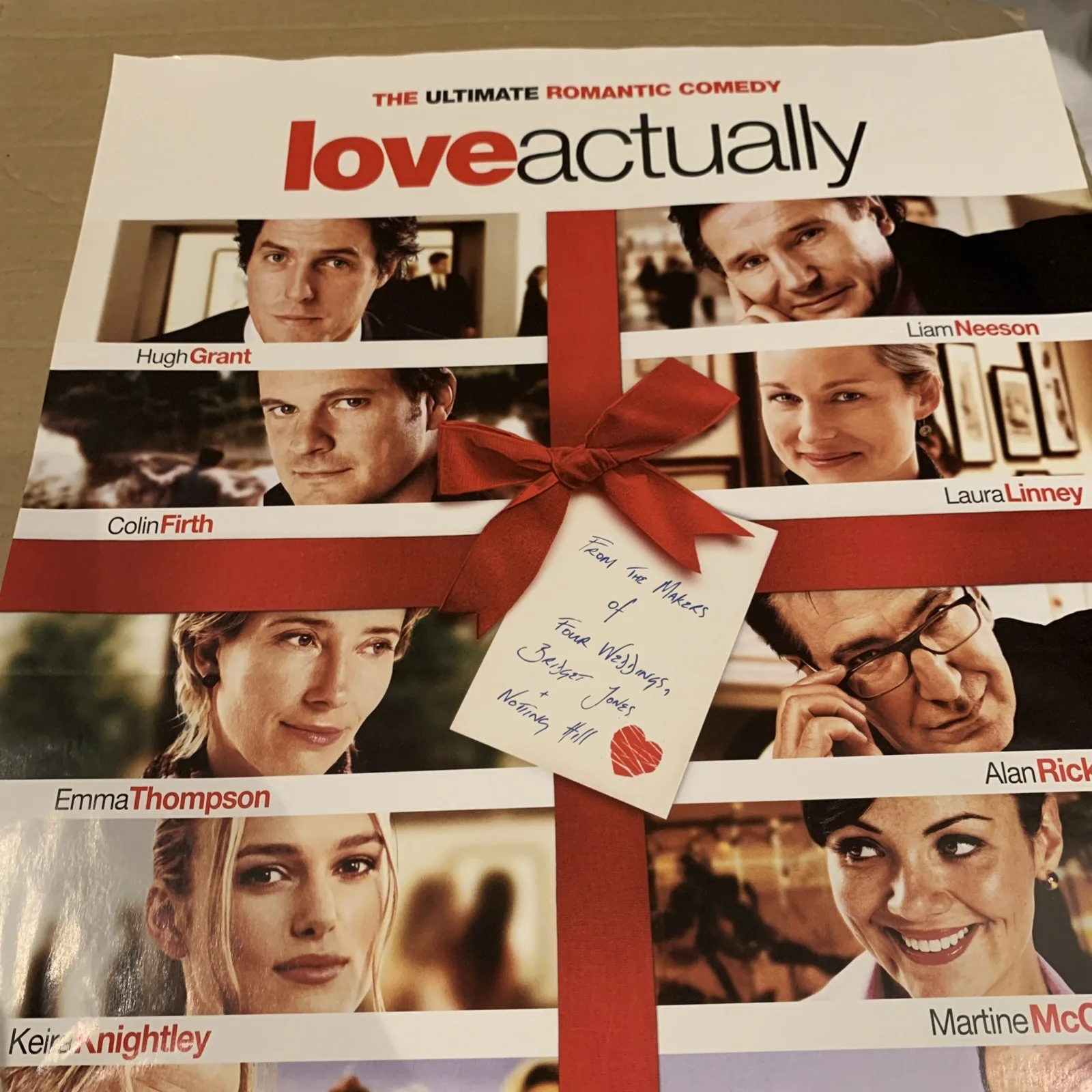 LOVE ACTUALLY ORIGINAL rare 2004 MOVIE POSTER, image 2