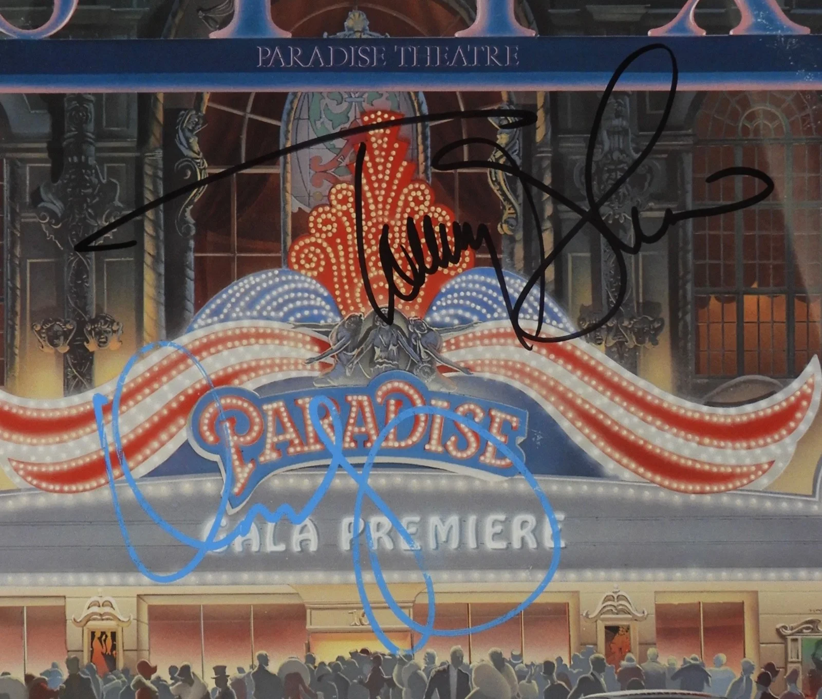 Styx Signed Autograph JSA Record Vinyl Paradise Theatre Dennis DeYoung, изображение 2
