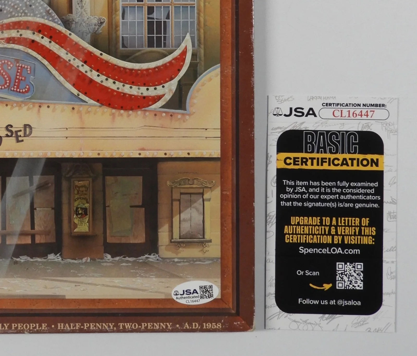 Styx Signed Autograph JSA Record Vinyl Paradise Theatre Dennis DeYoung, изображение 3