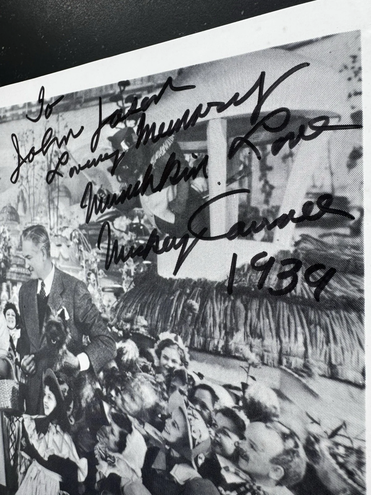 Wizard of Oz Mickey Carroll Signed Photo MGM 50th Anniversary Munchkin Autograph, изображение 4