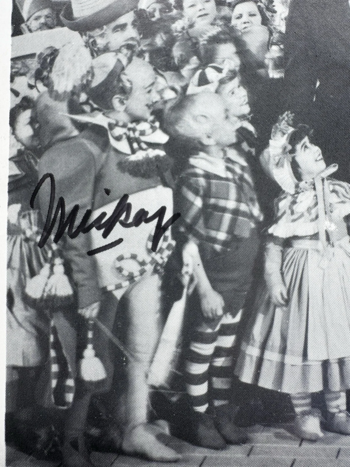 Wizard of Oz Mickey Carroll Signed Photo MGM 50th Anniversary Munchkin Autograph, изображение 5