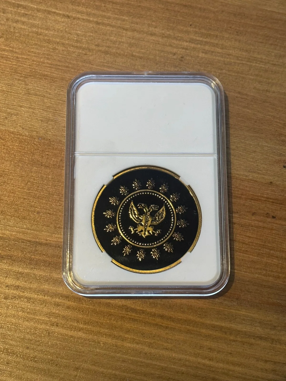John Wick Adjudicator Replica prop Coin in slab by unity gifts, image 3