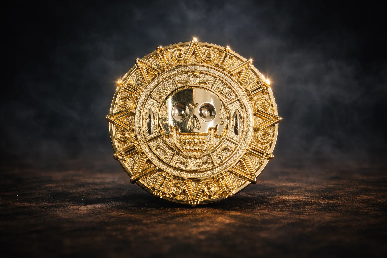 x10 Metal Replica Pirates Of The Caribbean, Movie Jack Sparrow, Gold Coin, изображение 3