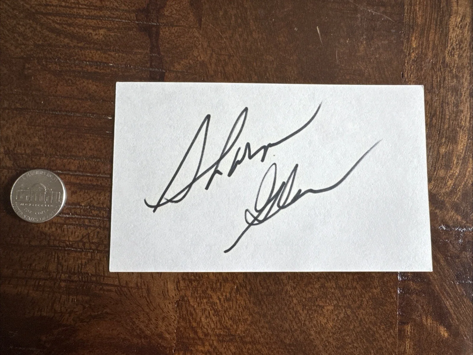 Sharon Gless — ACTRESS SHARON GLESS Signed AUTOGRAPHED Index Card CAGNEY & LACEY, QUEER AS FOLK, image 2