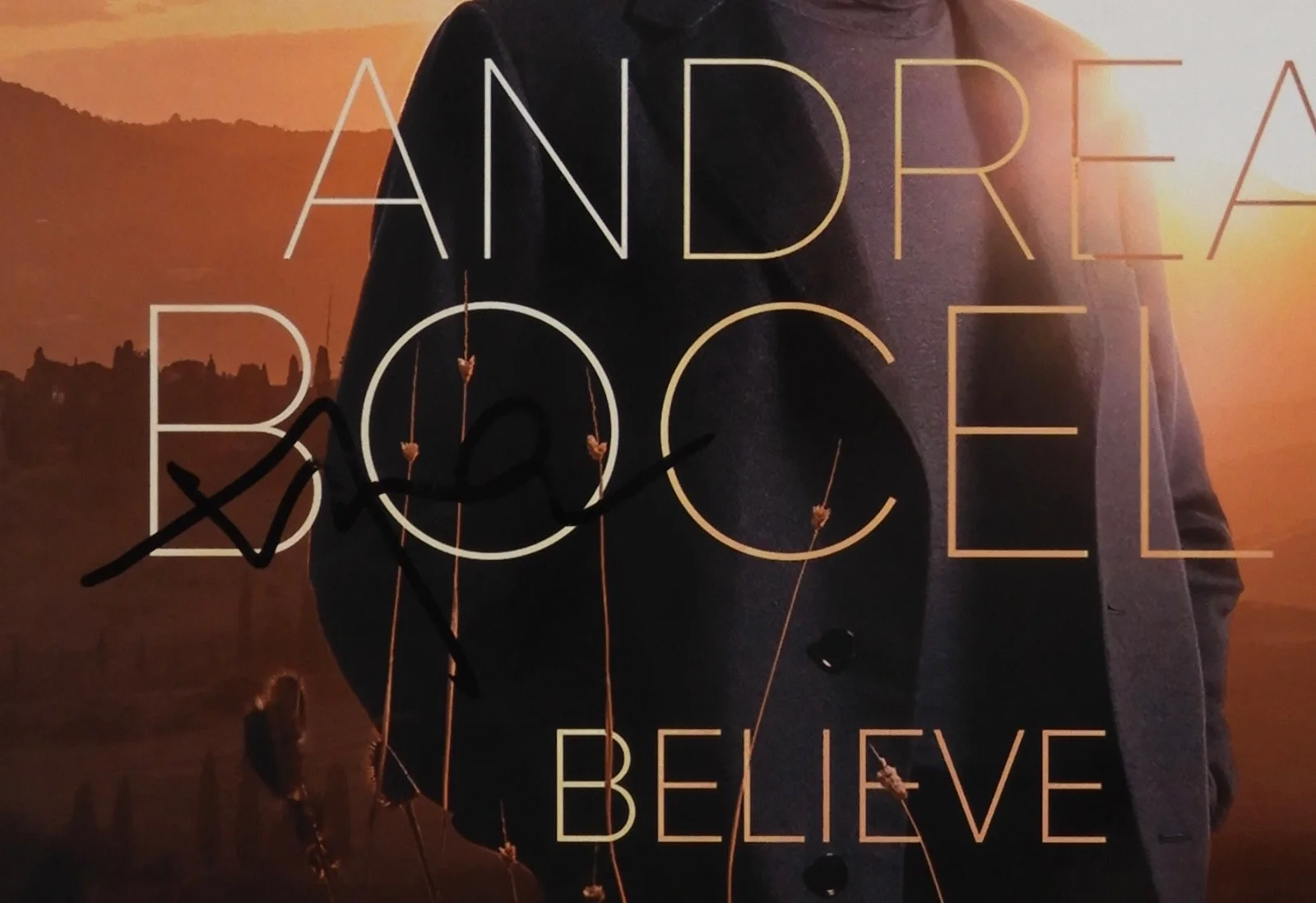 Andrea Bocelli JSA Signed Autograph Record Album Believe, image 2