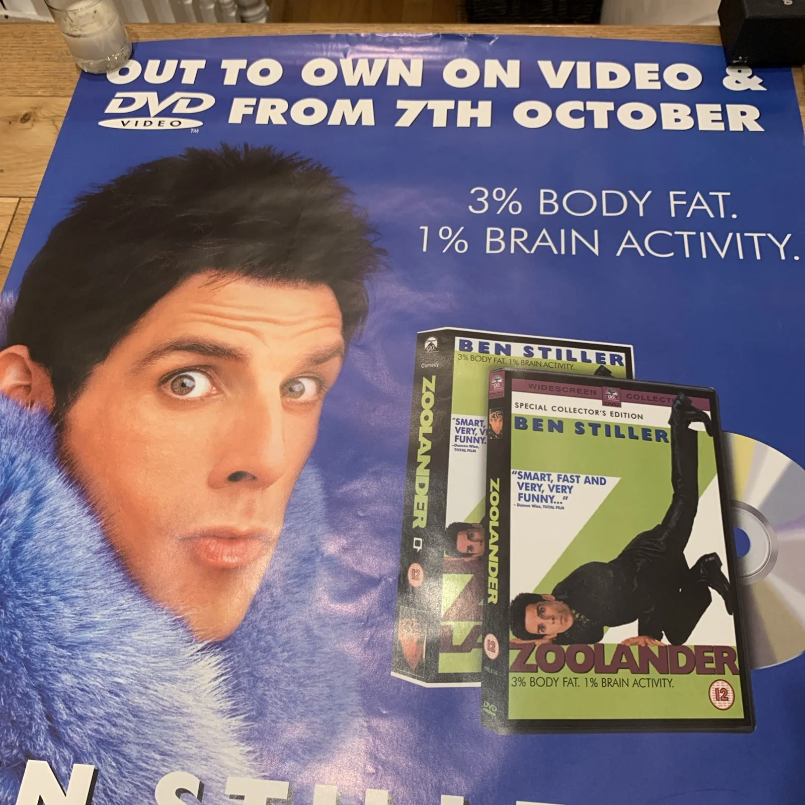 ZOOLANDER VINTAGE POSTER UK ORIGINAL VIDEO SHOP DVD, изображение 2