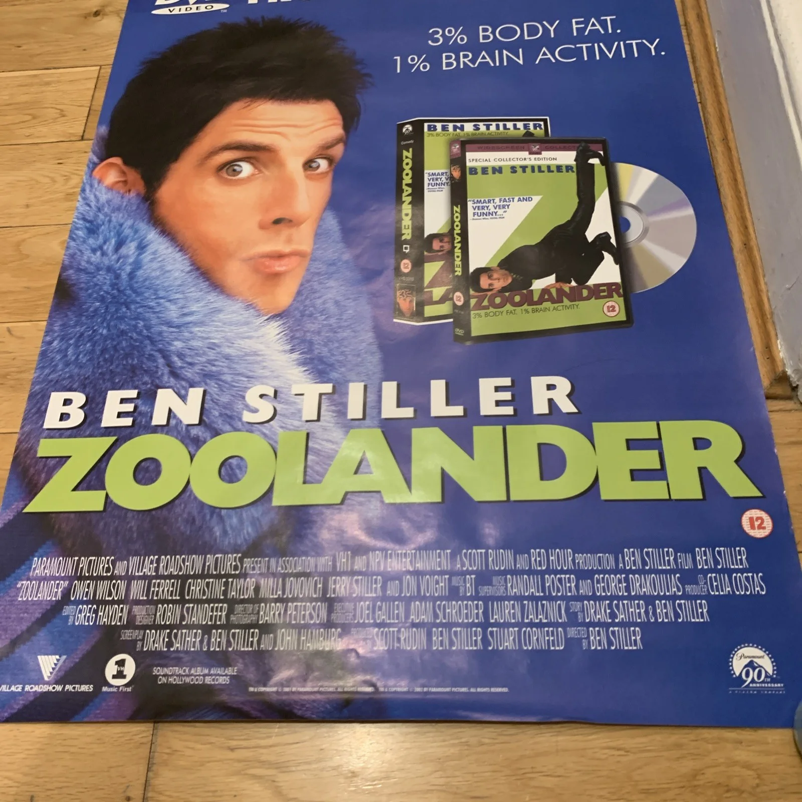 ZOOLANDER VINTAGE POSTER UK ORIGINAL VIDEO SHOP DVD, изображение 3