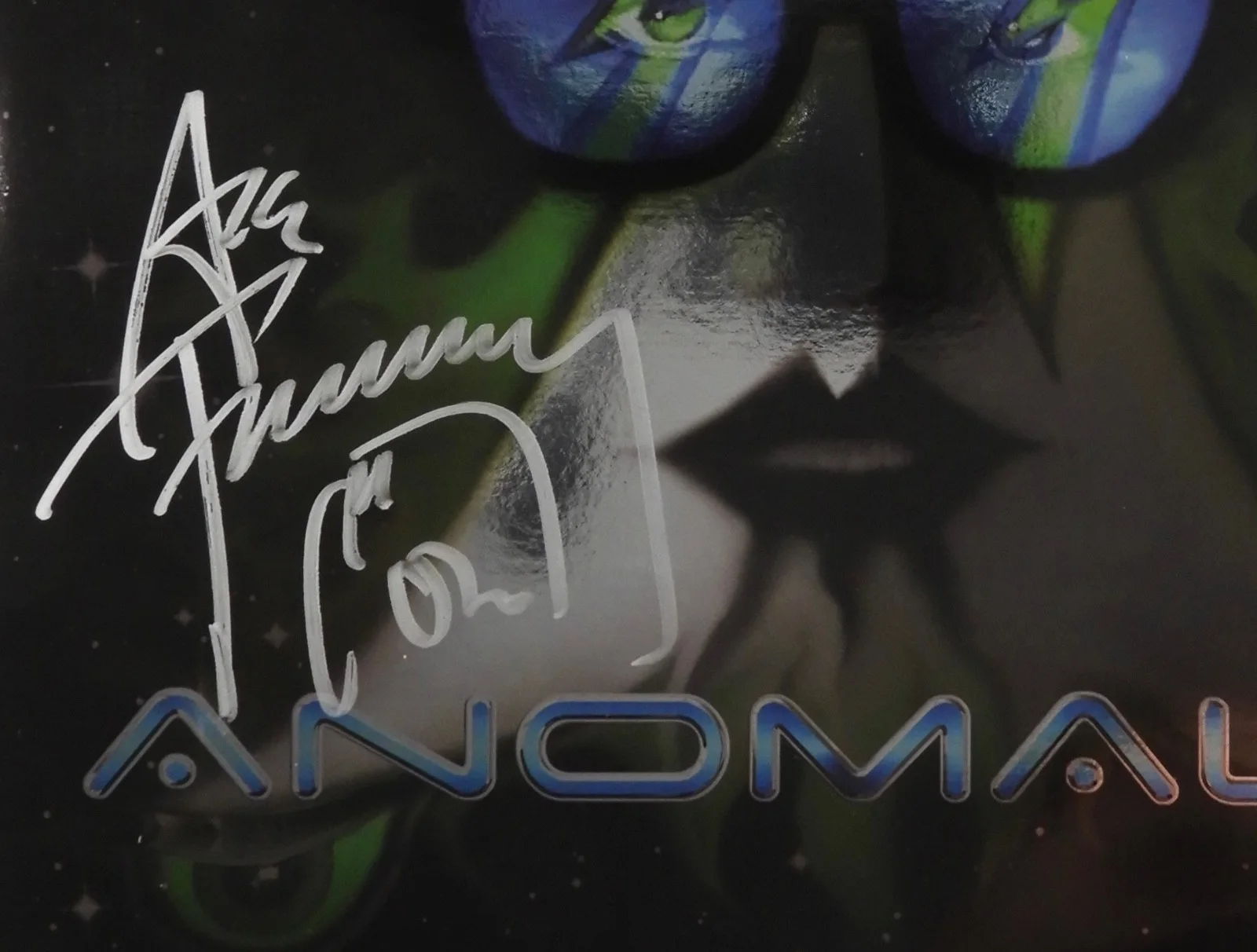 KISS Ace Frehley JSA Autograph Signed Record Album Anomaly 2009 Foil Cover, image 2